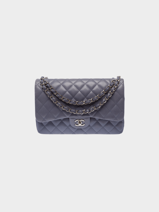 Chanel 2011 Mauve Caviar Leather Jumbo Flap Bag