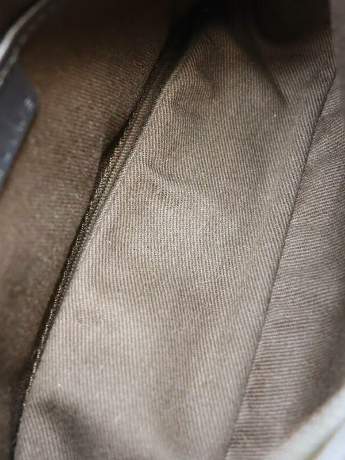 Celine 2000s Brown Suede C Macadam One-Shoulder Bag