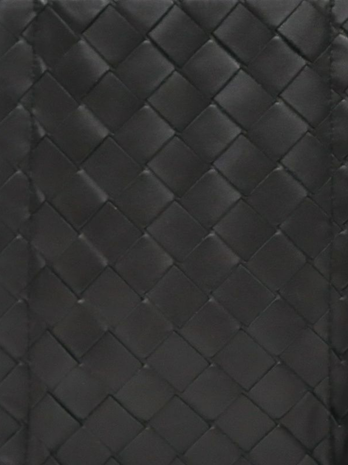 Bottega Veneta 2000s Black Intrecciato Leather Shoulder Bag