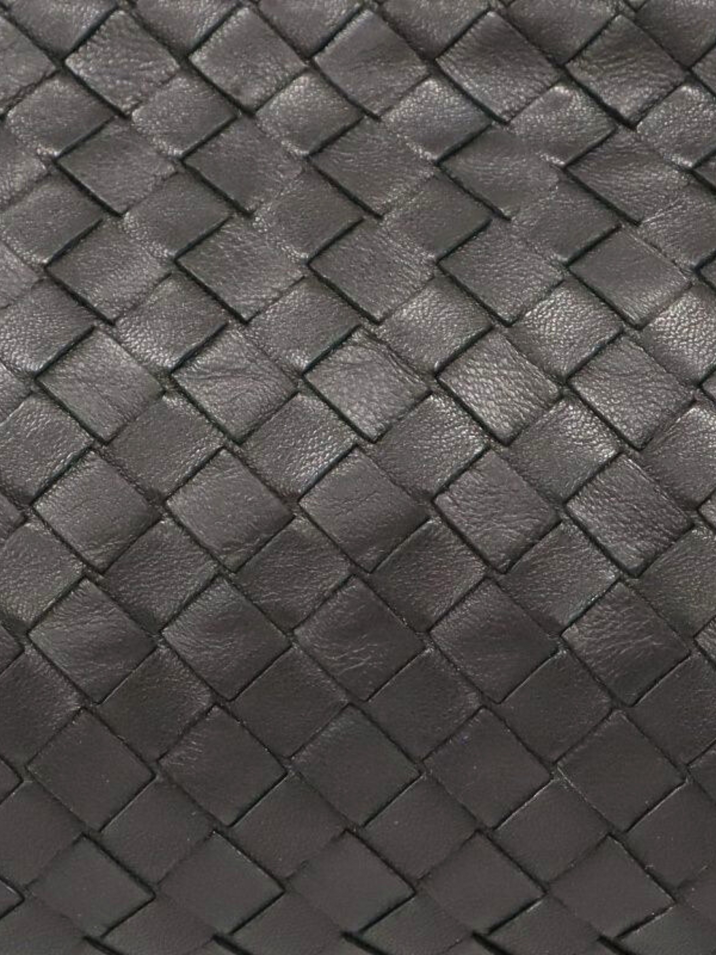 Bottega Veneta 2000s Black Leather Intrecciato Handbag