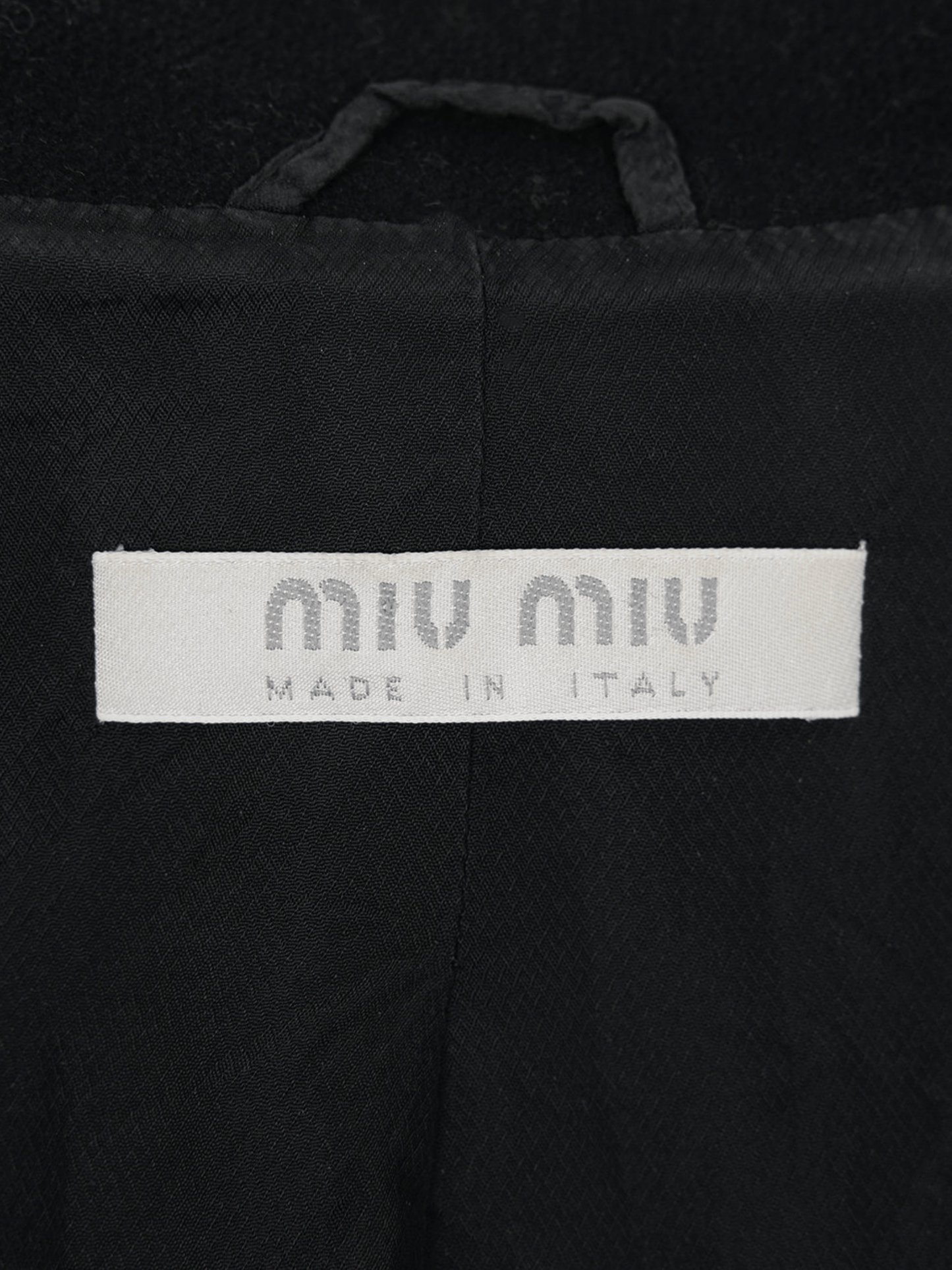 Miu Miu FW 1999 Black Zipped Vest