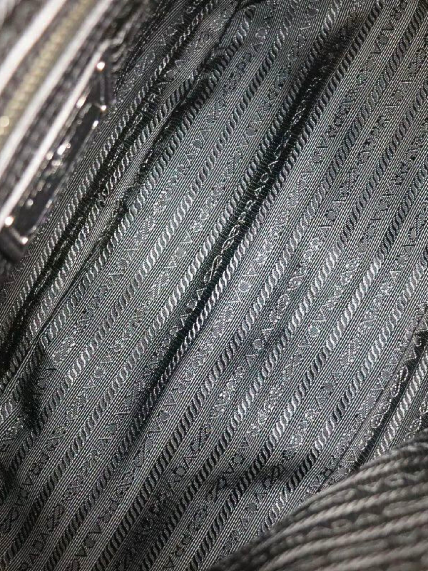 Prada 2000s Black Vitello Daino Shoulder Bag