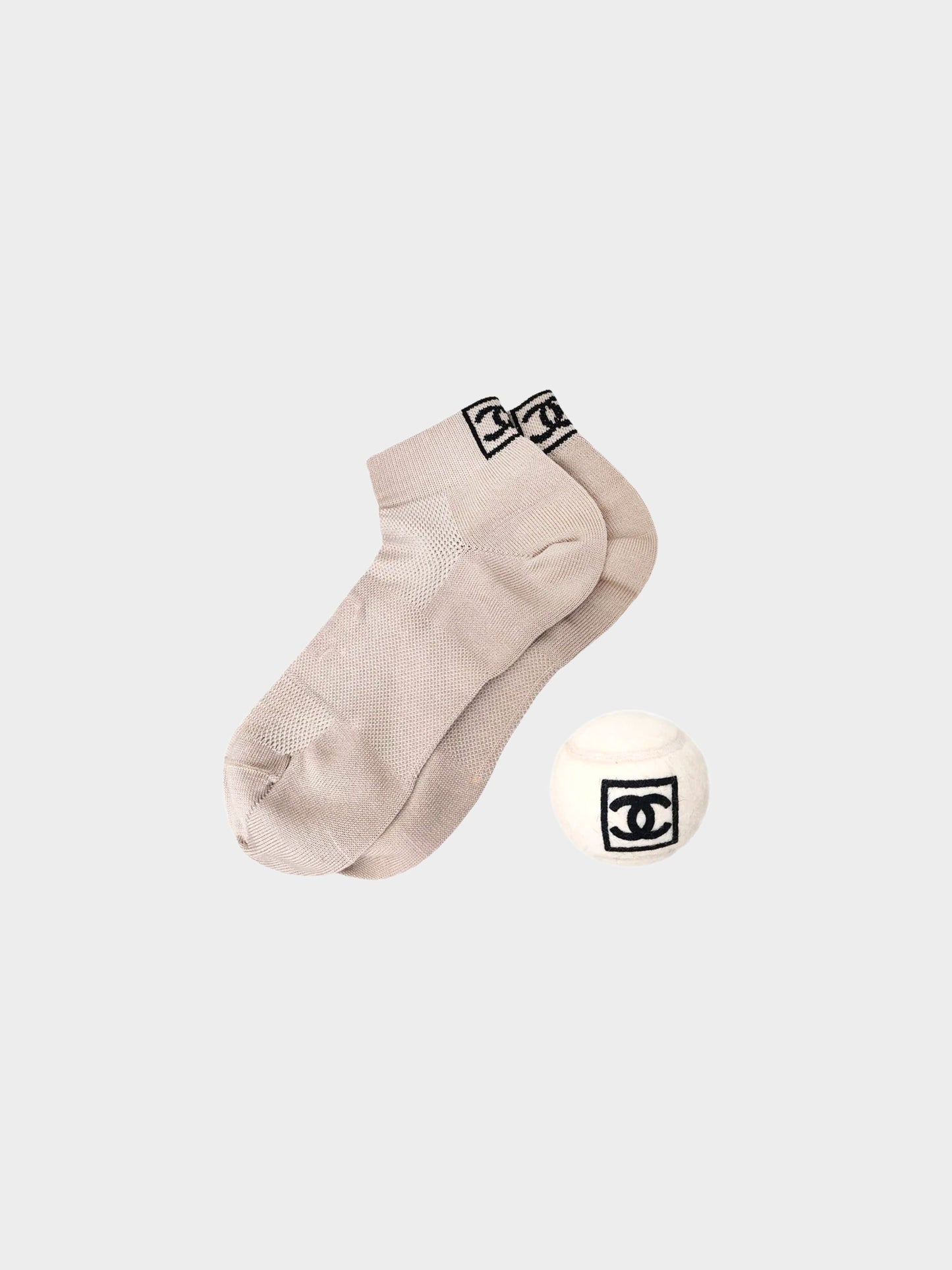Chanel Socks and Tennis Ball Set