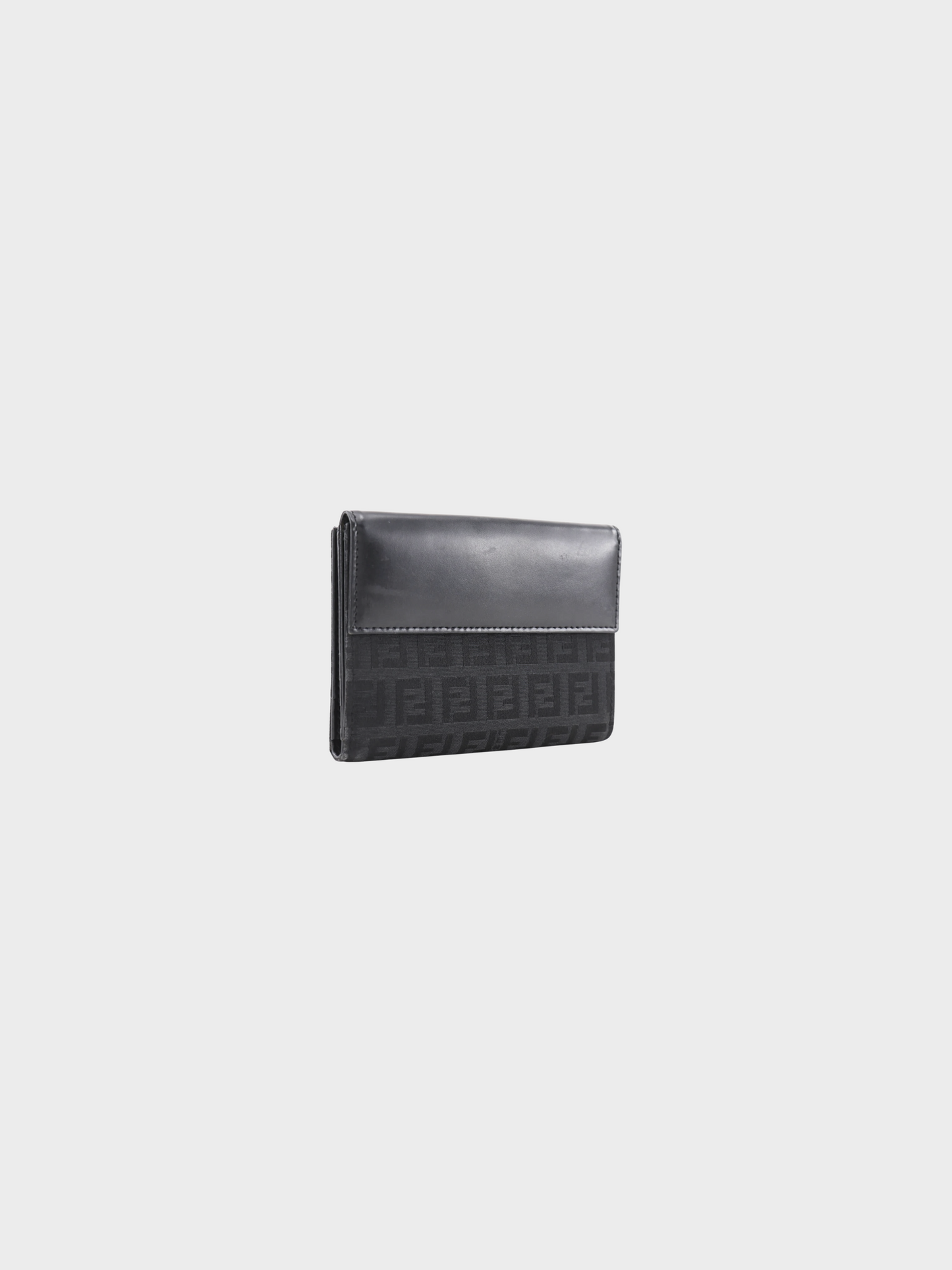 Fendi 2010s Black Zucchino Wallet