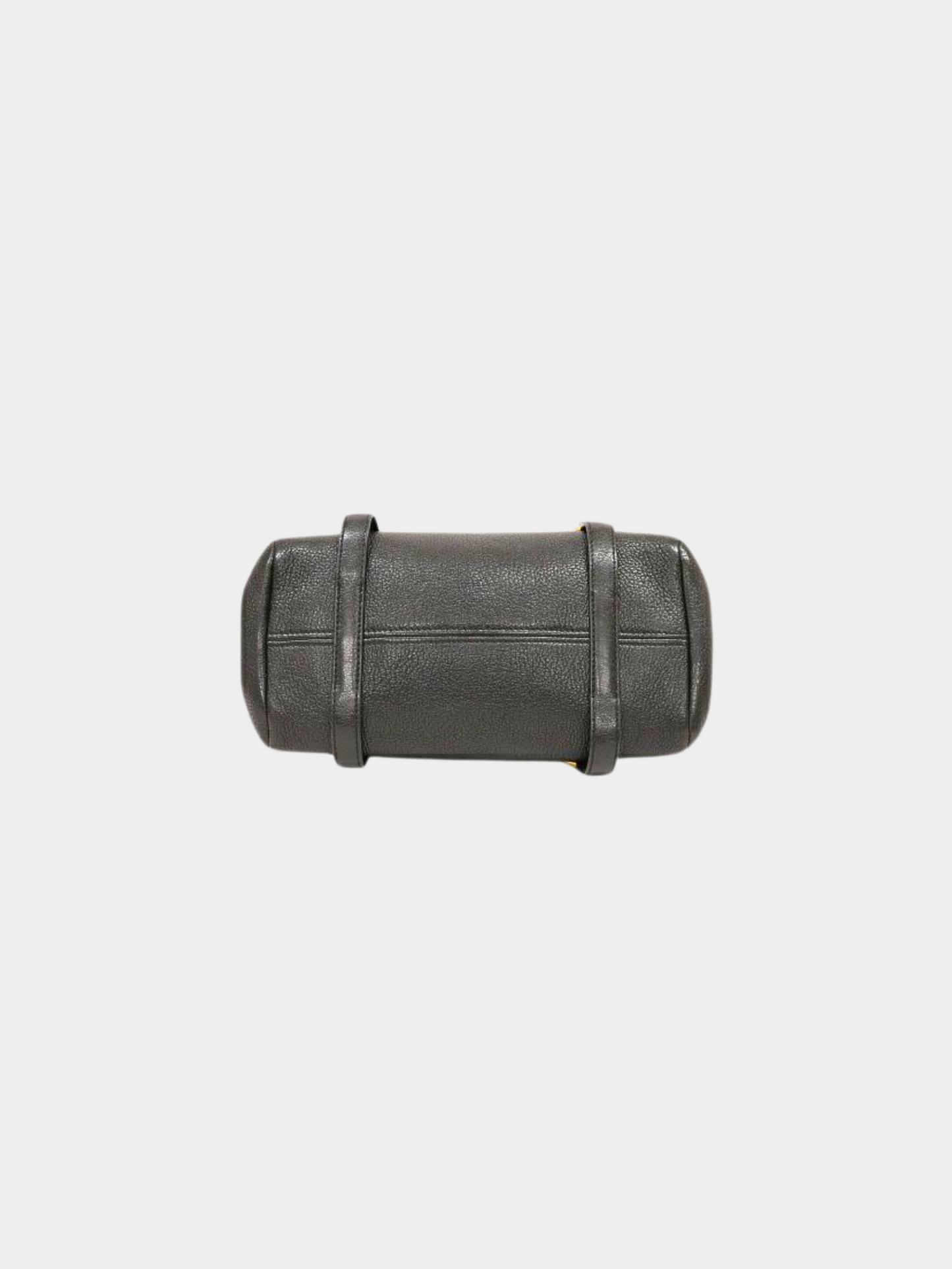 Miu Miu 2010s Black Leather Pouch Charm Shoulder Bag