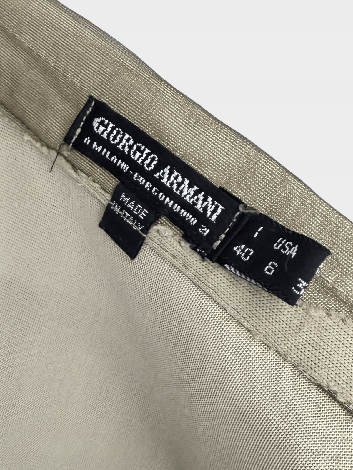 Giorgio Armani SS 1998 Taupe Textured Mesh Set