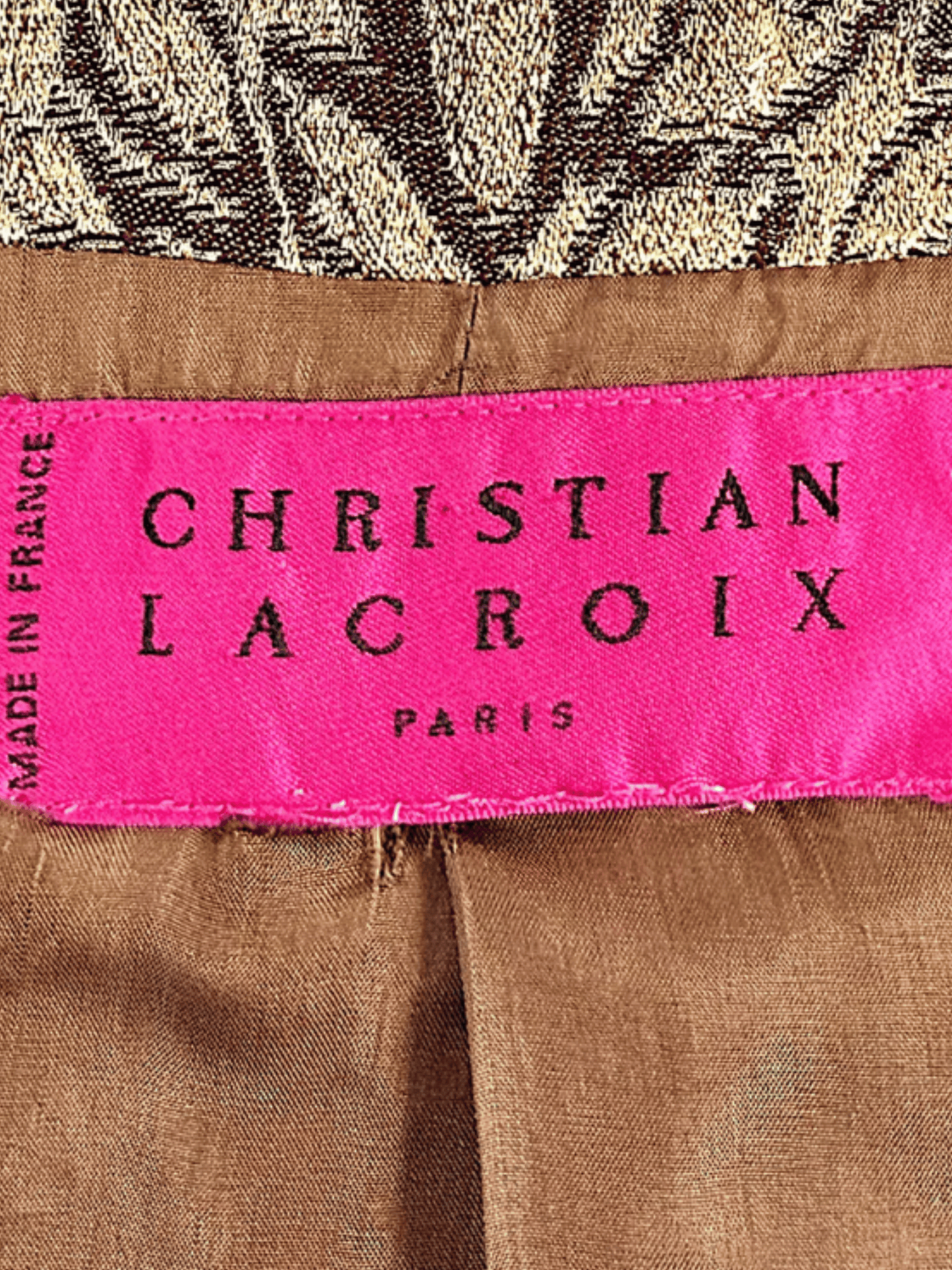 Christian Lacroix 1990s Gold Baroque Brocade Jacket