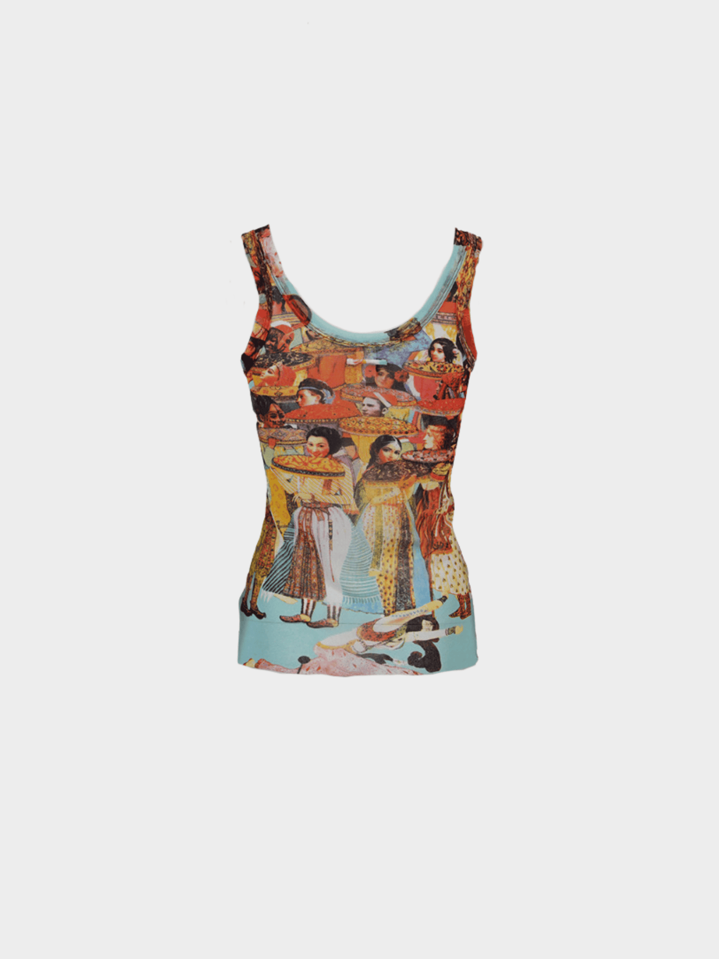 Jean Paul Gaultier SS 2003 Multicoloured Graphic Print Tank Top