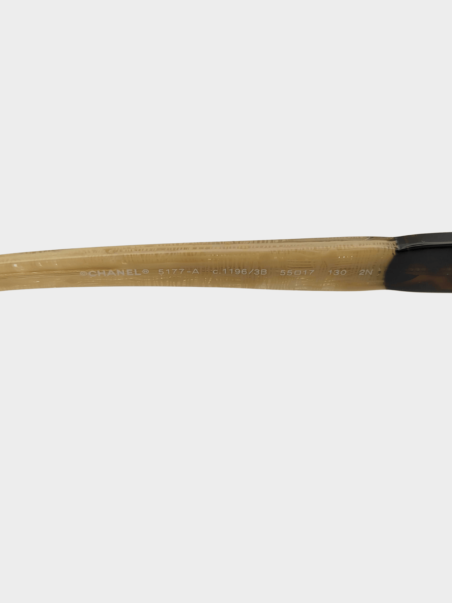 Chanel 2000s Black and Beige CC Logo Sunglasses