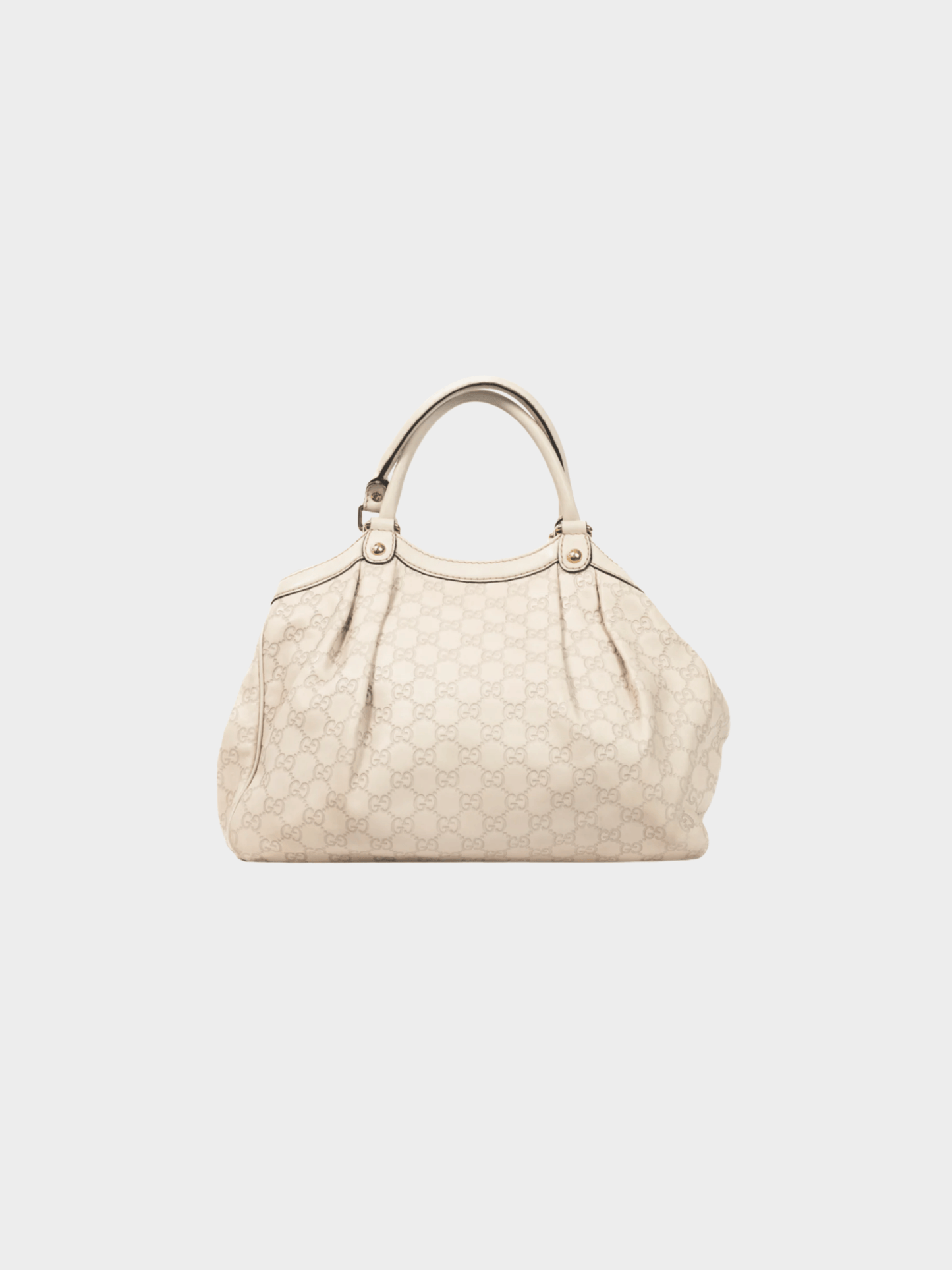 Gucci 2000s Sukey Guccissima Beige Leather Tote