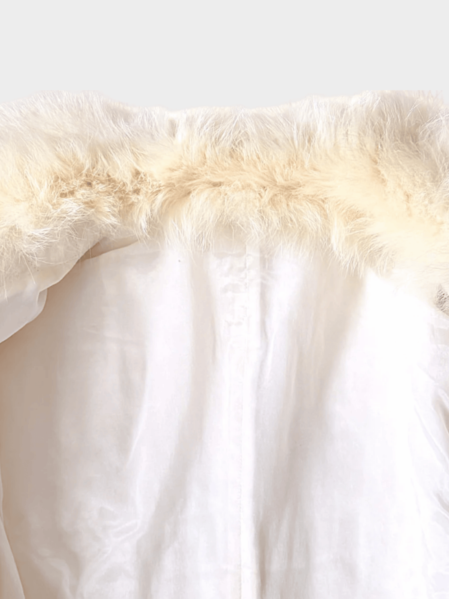 Roberto Cavalli FW 2005 White Leather, Fox & Snake Coat