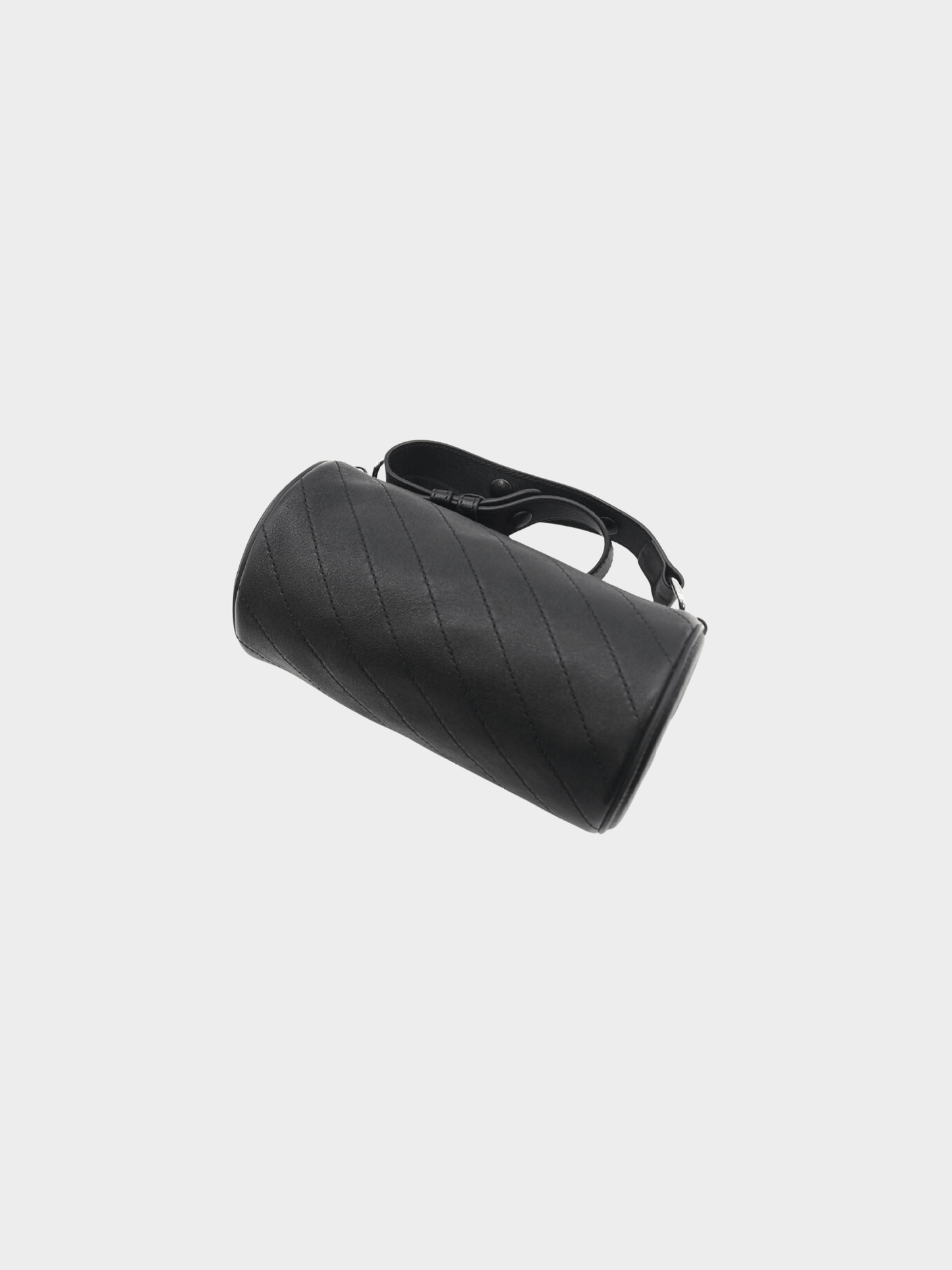 Gucci 2010s Black Leather Blondie Mini GG Barrel Bag