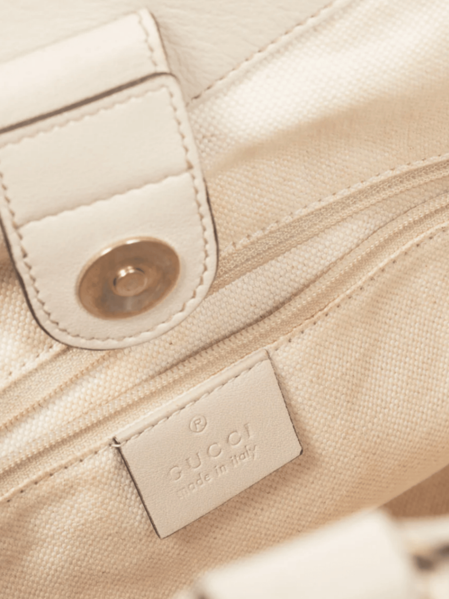 Gucci 2000s Sukey Guccissima Beige Leather Tote