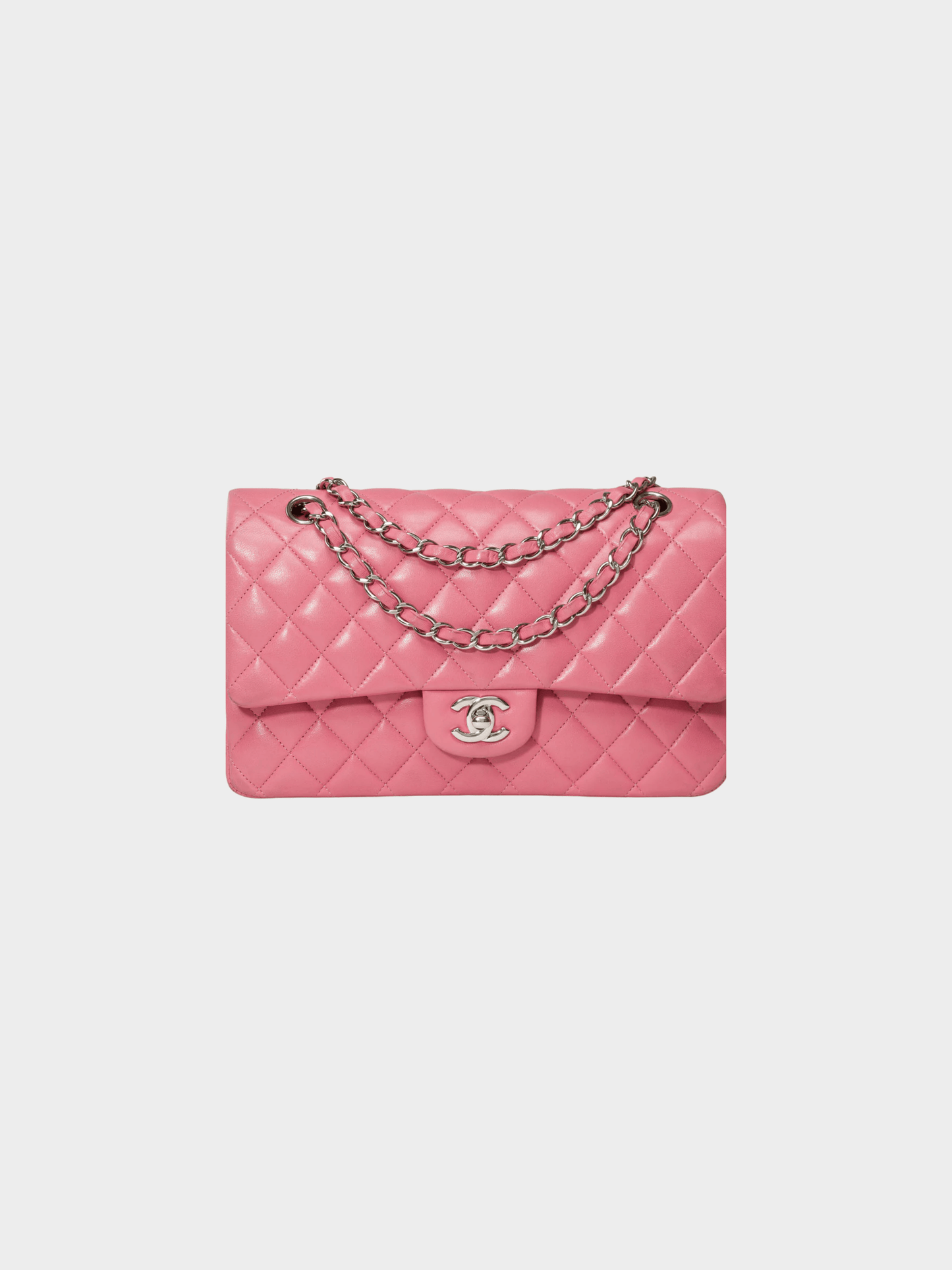 Chanel 2014 Pink Caviar Quilted Classic Flap Bag