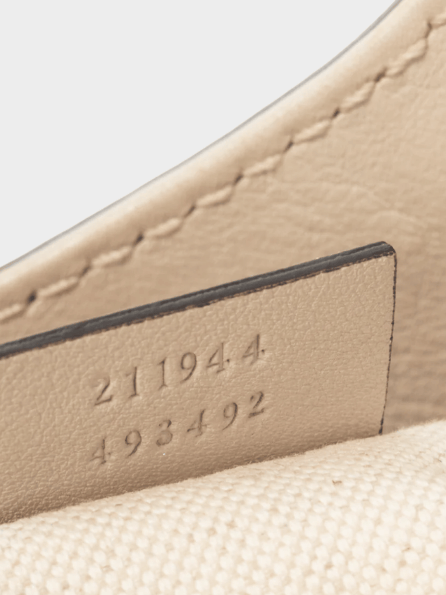 Gucci 2000s Sukey Guccissima Beige Leather Tote