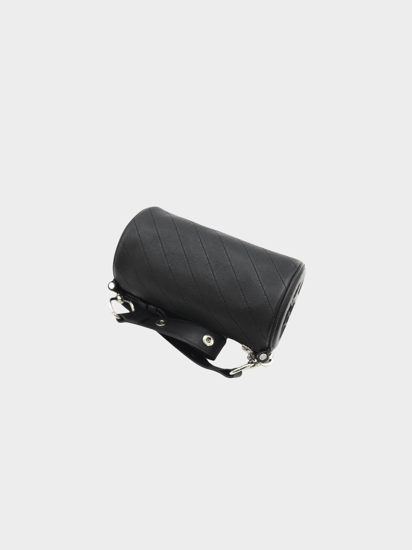 Gucci 2010s Black Leather Blondie Mini GG Barrel Bag