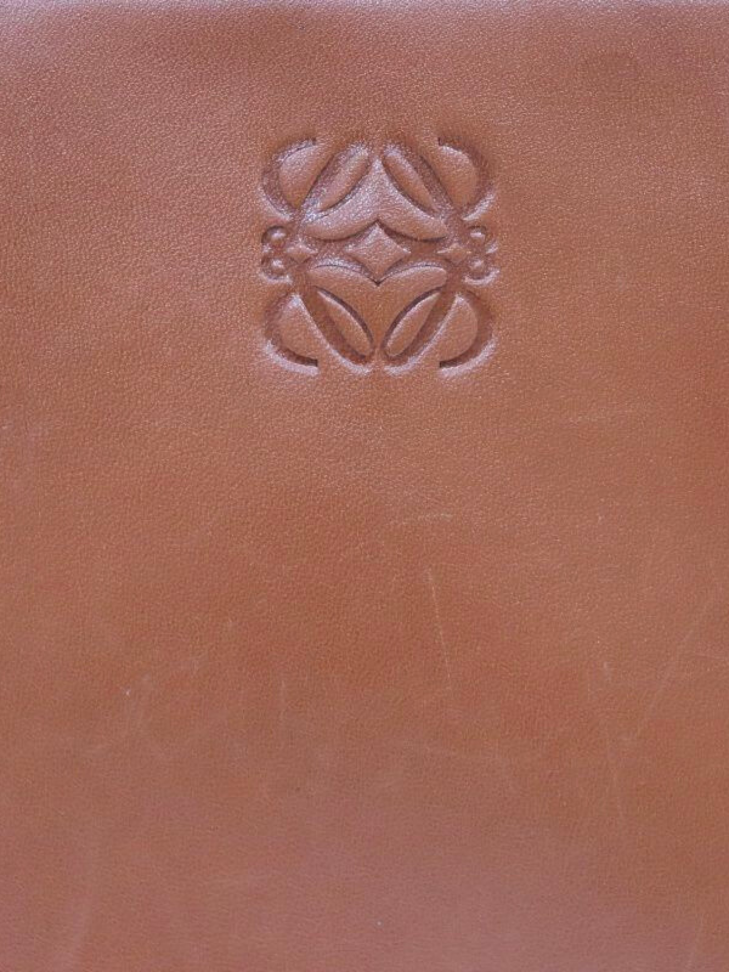 Loewe 2000s Brown Leather Anagram Handbag