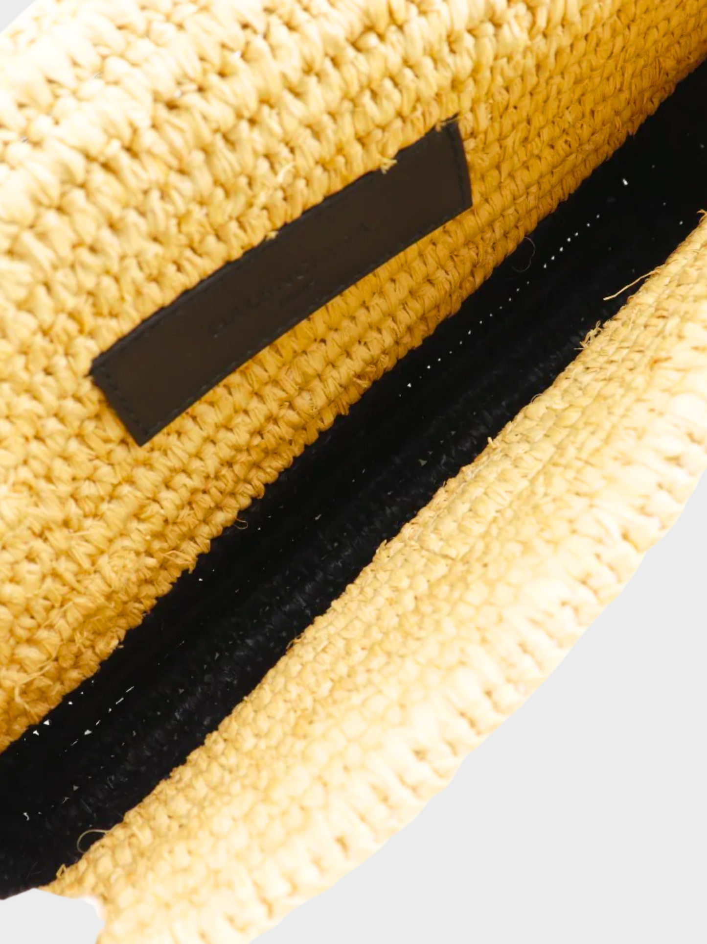 Balenciaga 2010s Beige Raffia Basket Clutch Bag