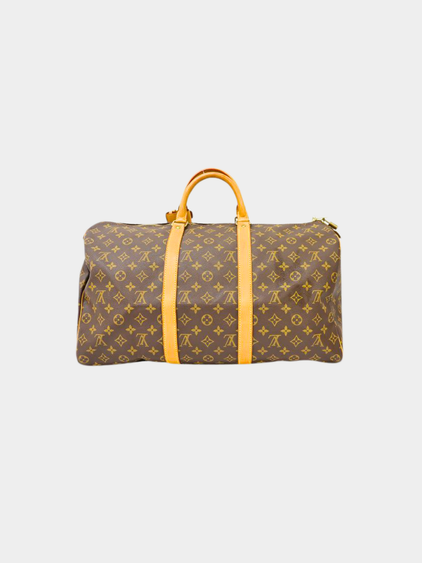 Louis Vuitton 1996 Brown Monogram Keepall 50 Travel Bag