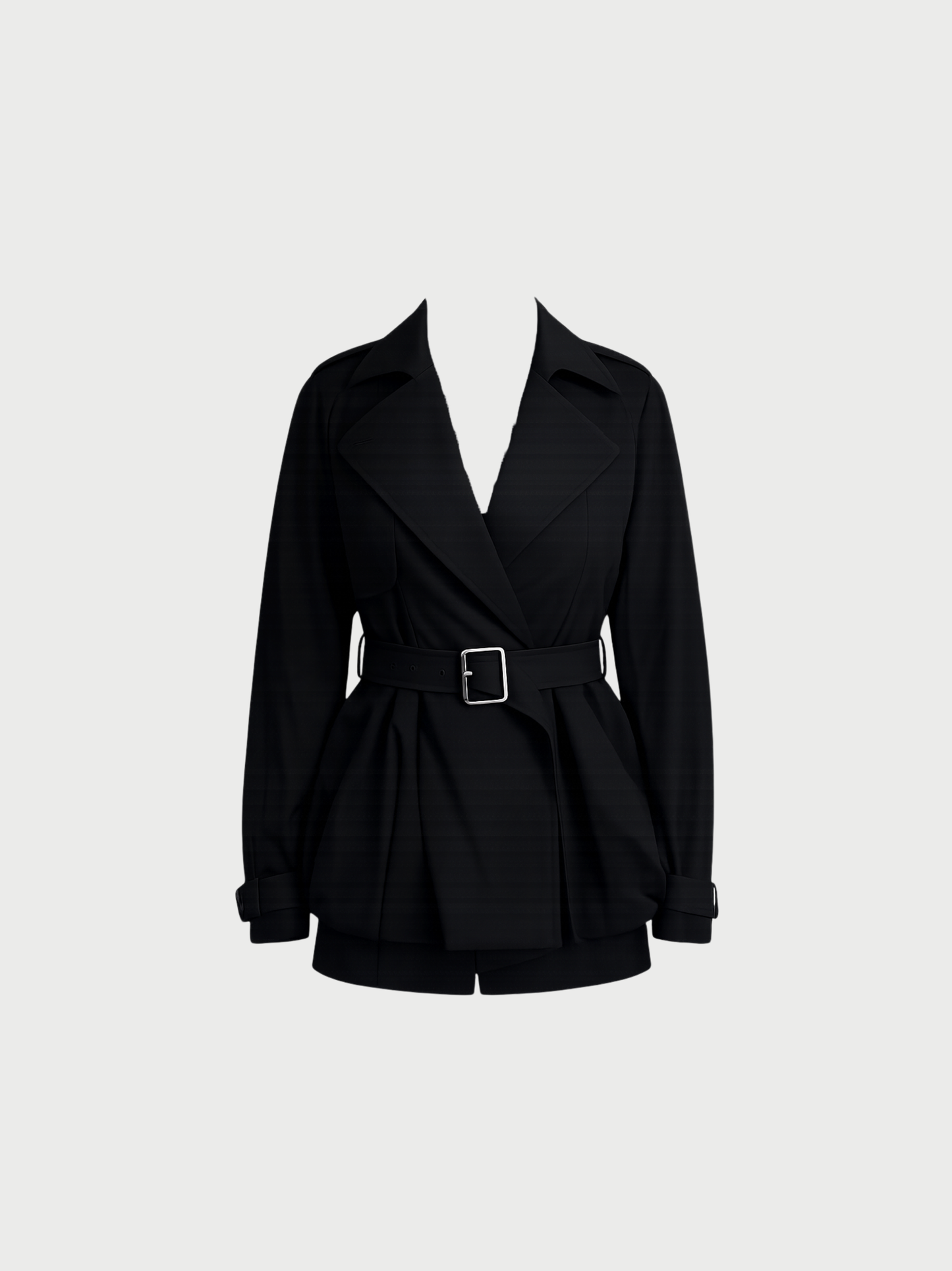Loewe 2020s Black Cotton Anagram Short Coat