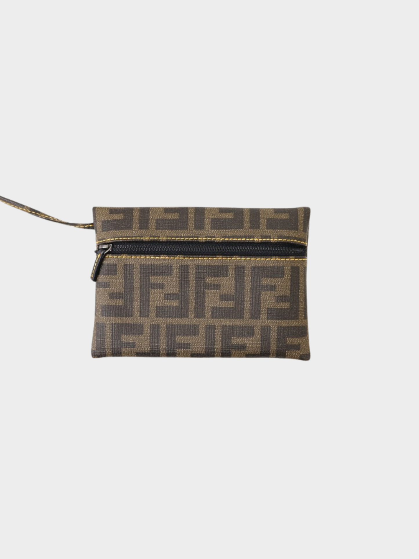Fendi 2000s Brown Zucca Pattern Mesh Tote Bag