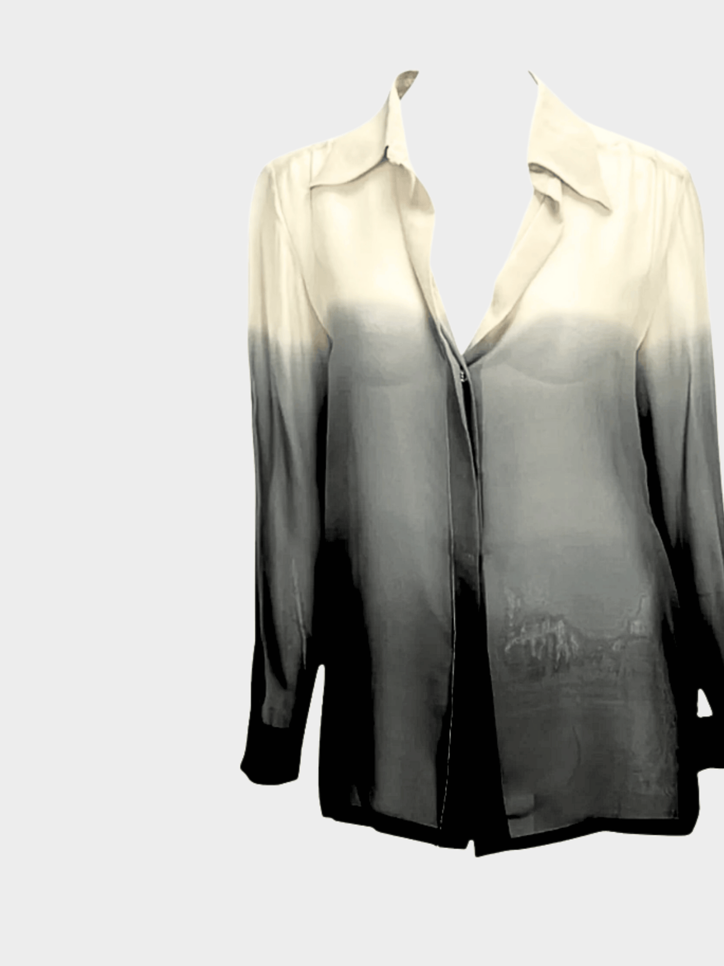 Gucci SS 1998 Beige and Grey Ombré Silk Ensemble