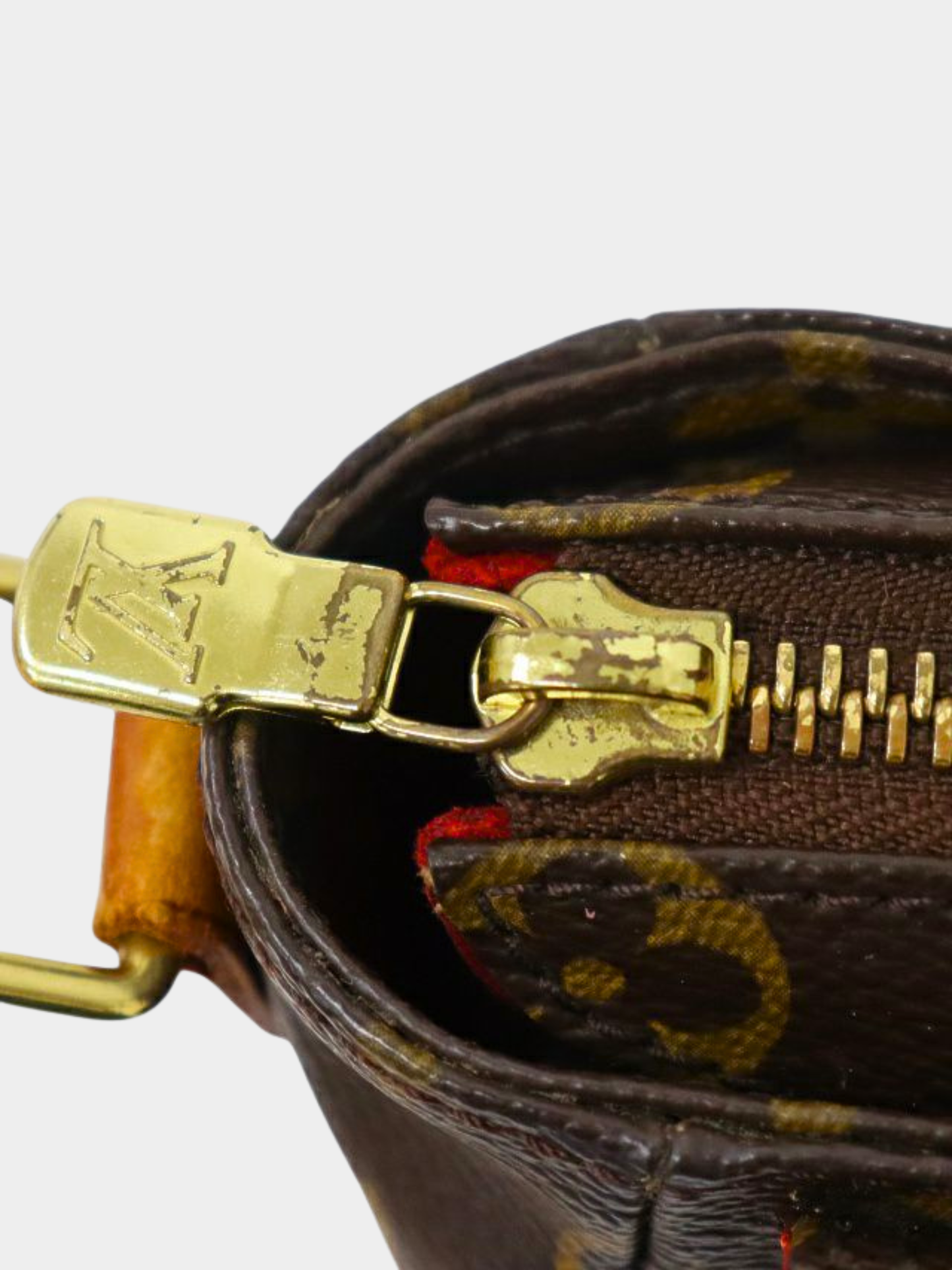 Louis Vuitton 2004 Brown Monogram PVC × Leather Vivacite PM Bag