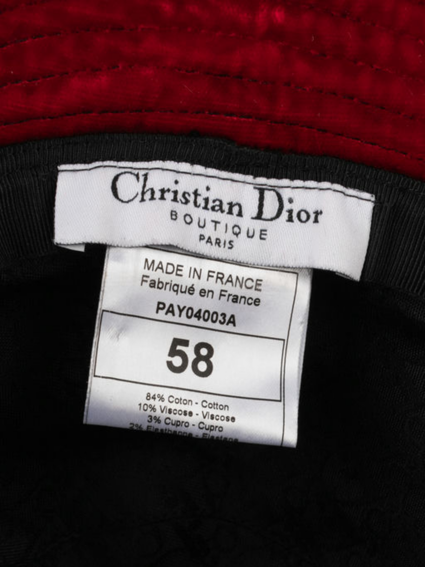 Christian Dior FW 2004 Animal Print Dice Bucket Hat