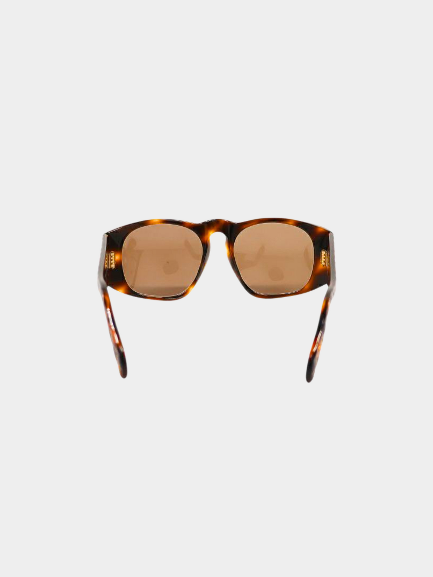 Chanel 2010s Brown Tortoiseshell Coco Coop Sunglasses