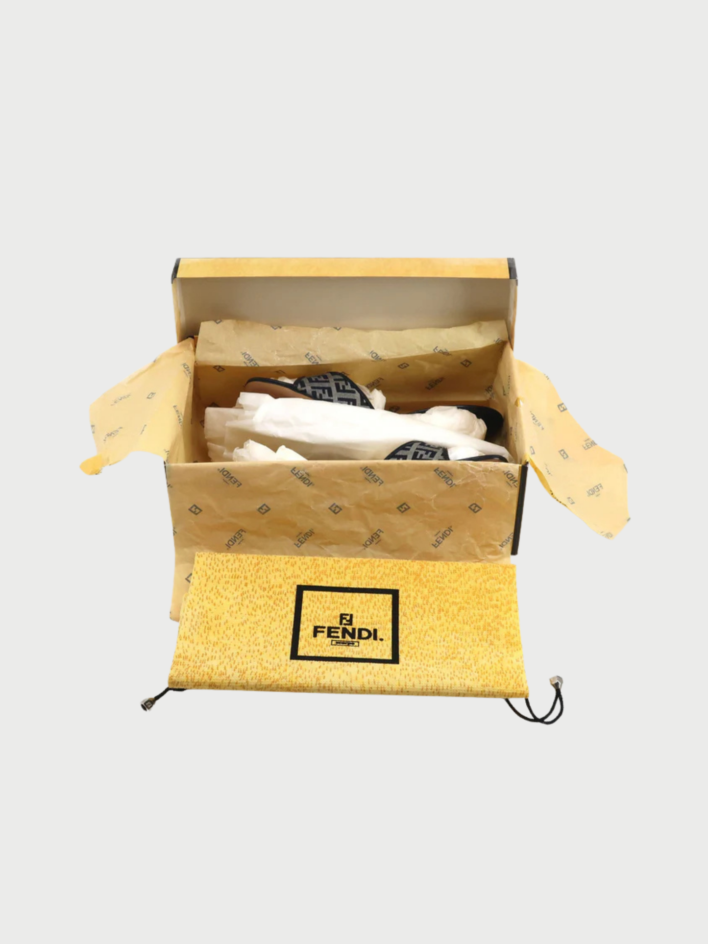 Fendi 2000s Zucca Pattern Mule Sandals
