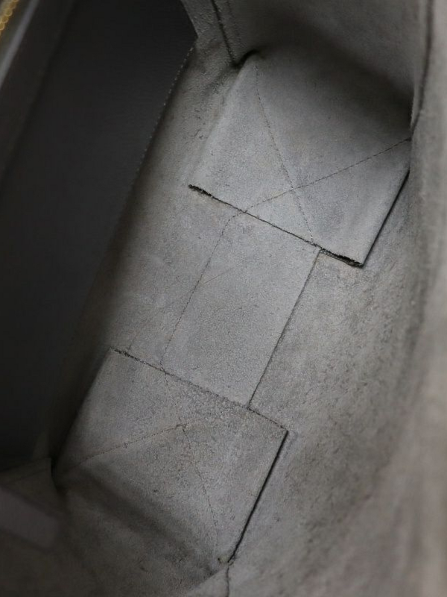 Celine 2000s Grey Leather Vertical Cabas Small Tote Bag