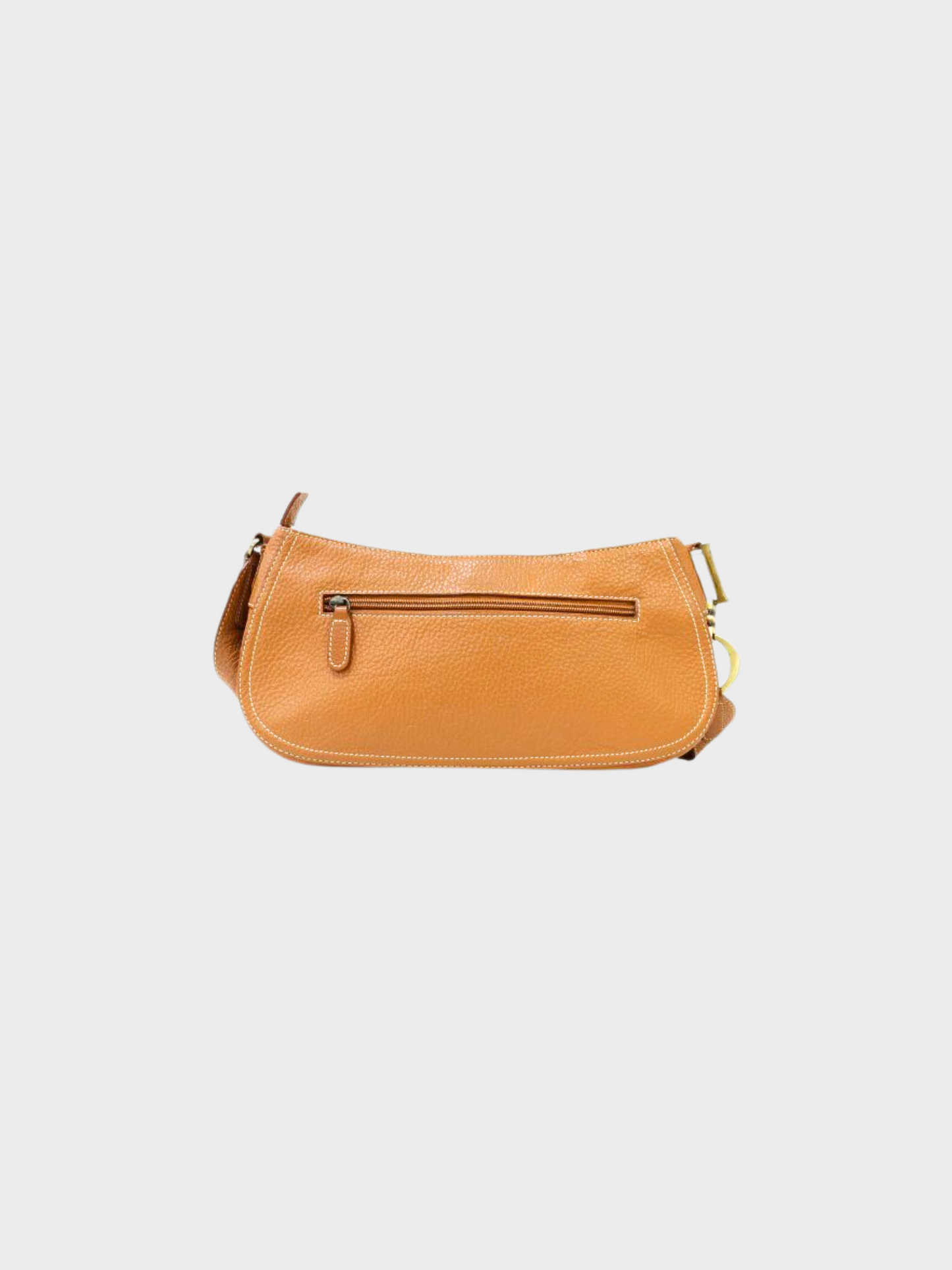 Christian Dior 2002 Brown Double Baudrier Saddle Bag