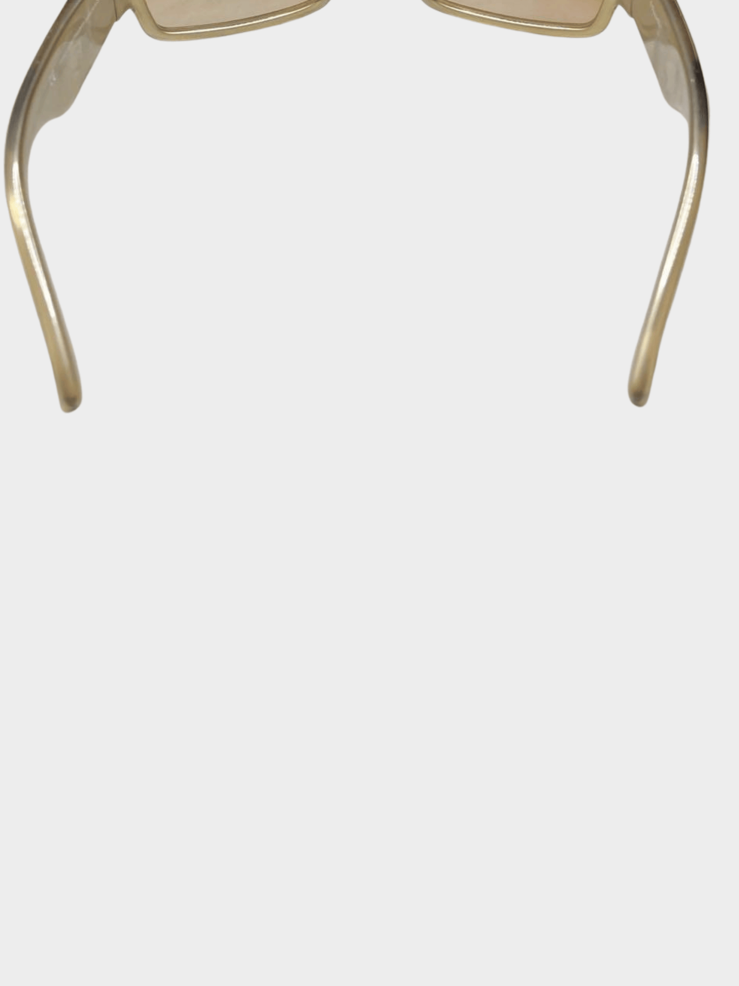 Christian Dior 2000s Beige Heart Logo Sunglasses