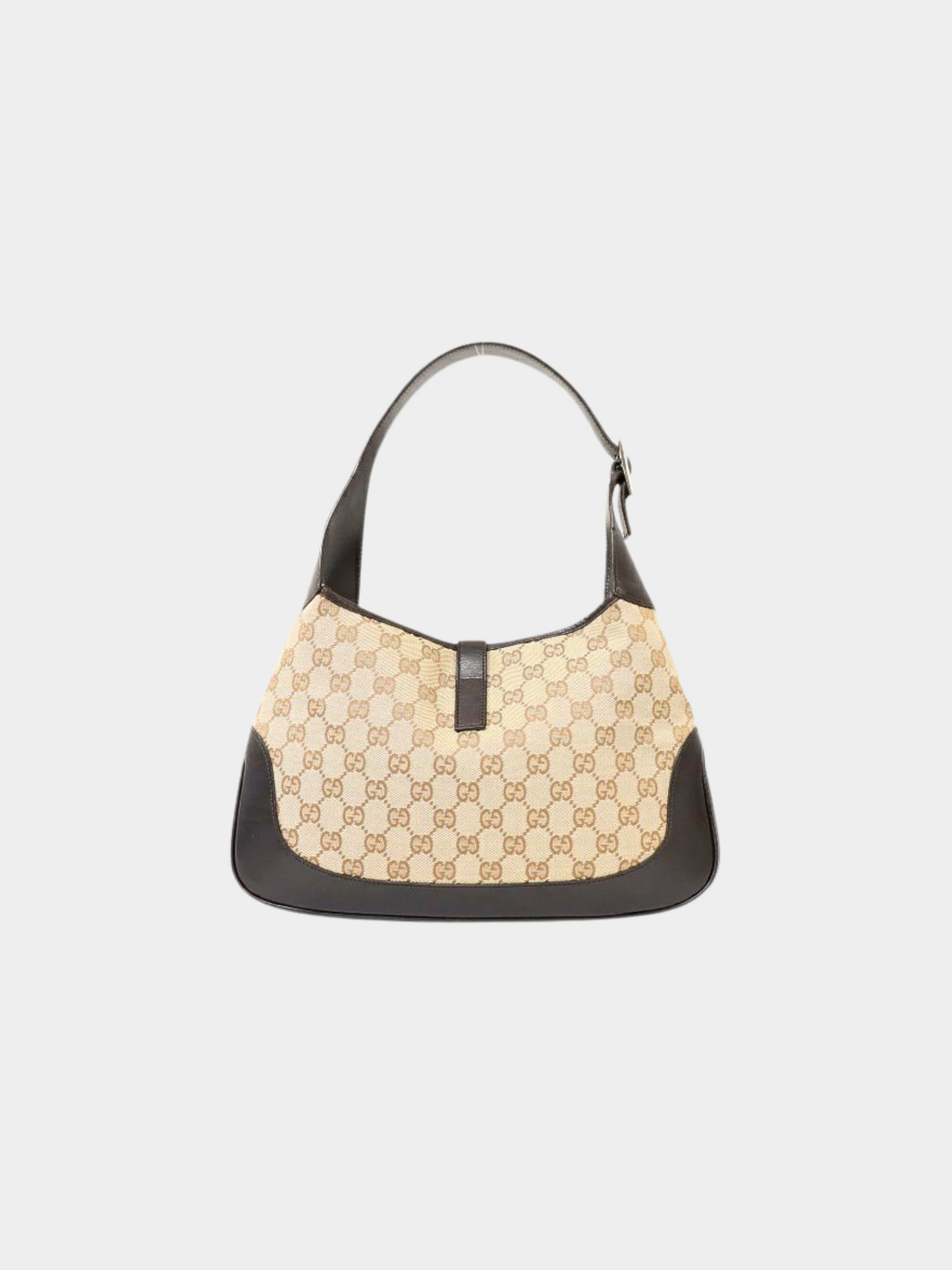 Gucci 2010s Beige Sherry Line Jackie Shoulder Bag
