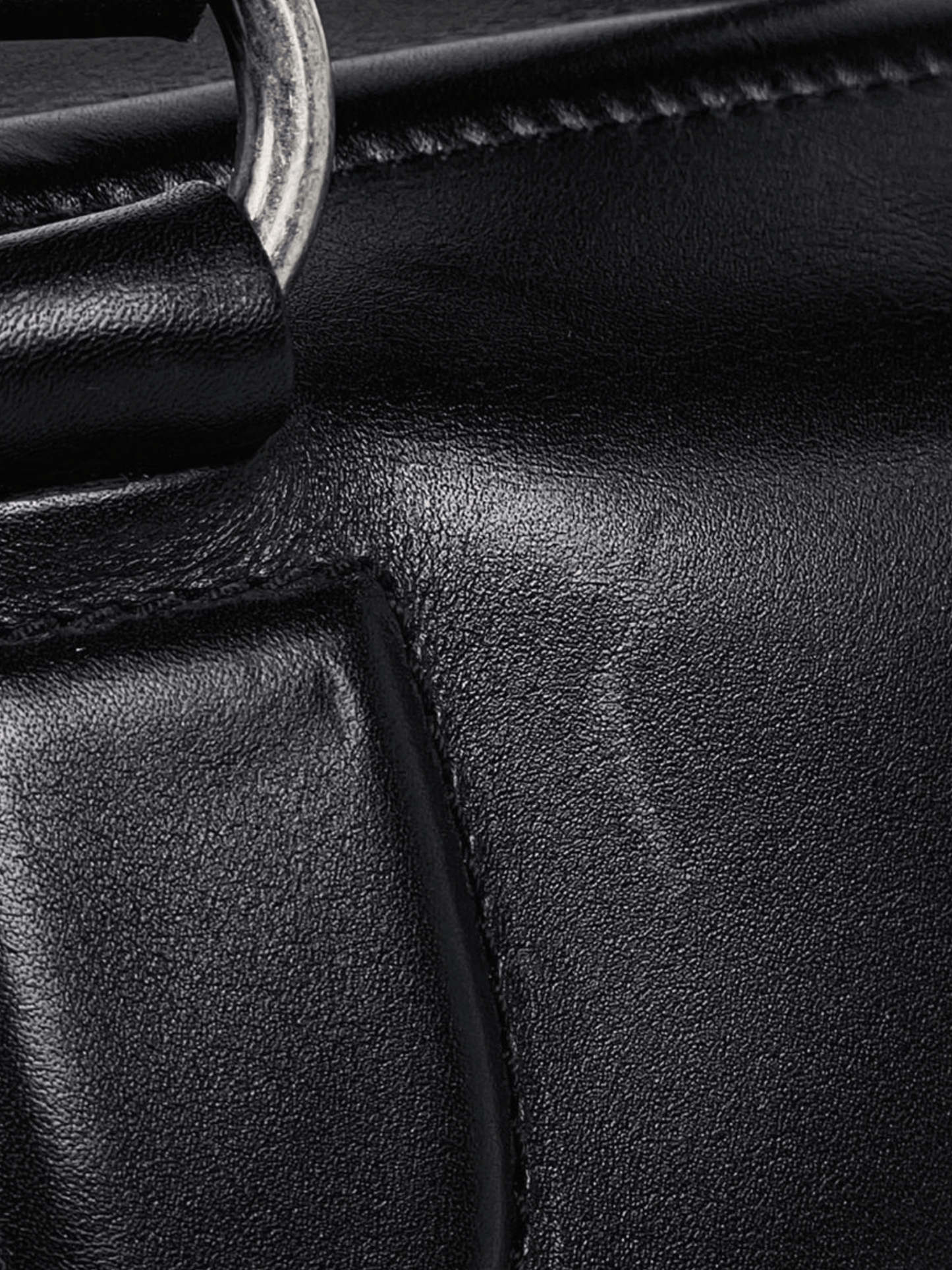 Chanel 2006 Black CC Leather Bowling Bag