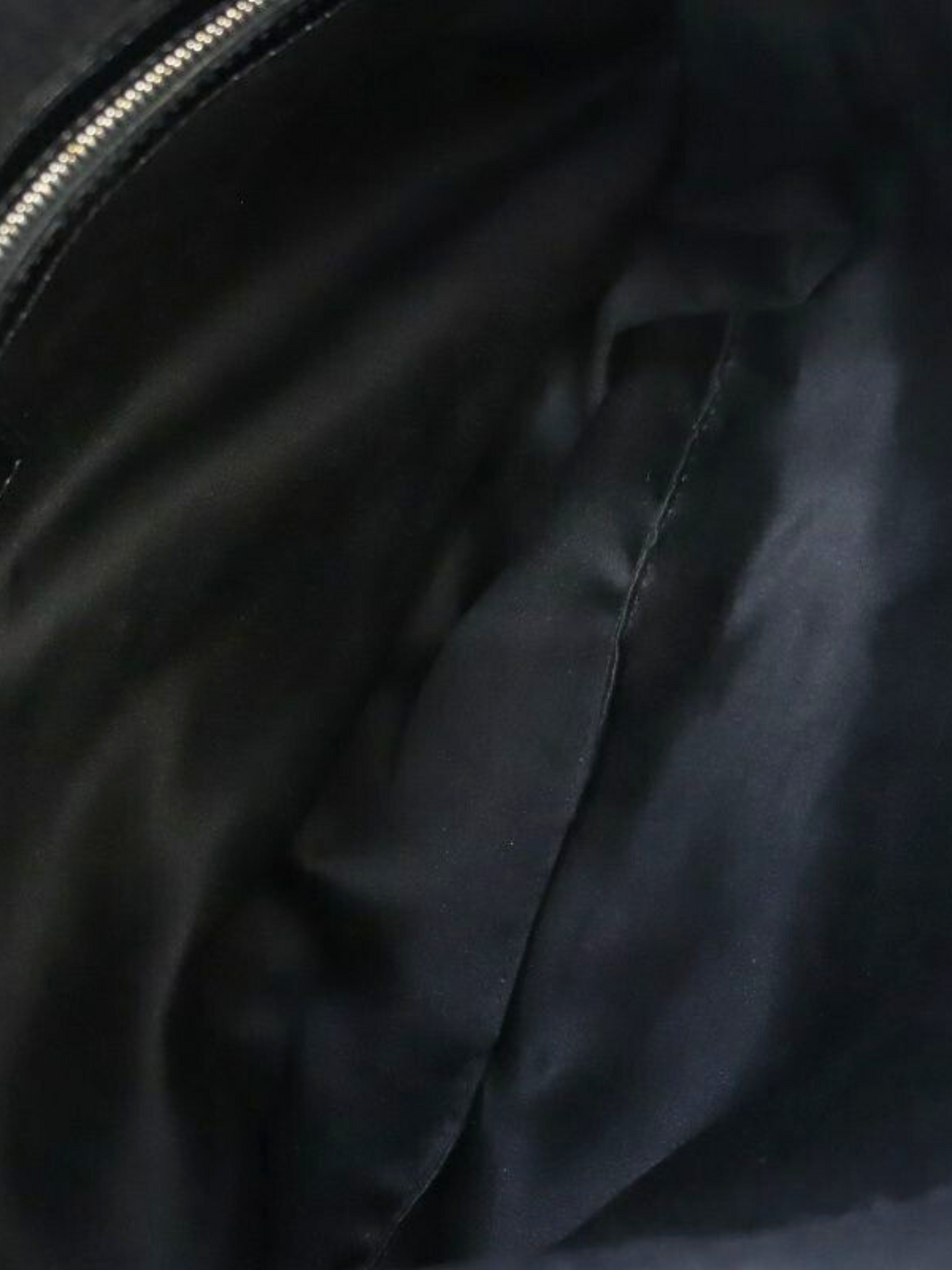 Fendi 1990s Black Wool and Leather Mamma Baguette