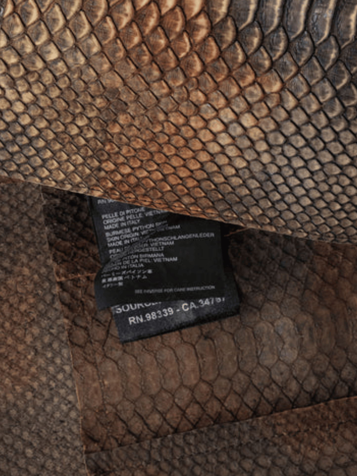 Prada SS 2004 Brown Python Cropped Jacket