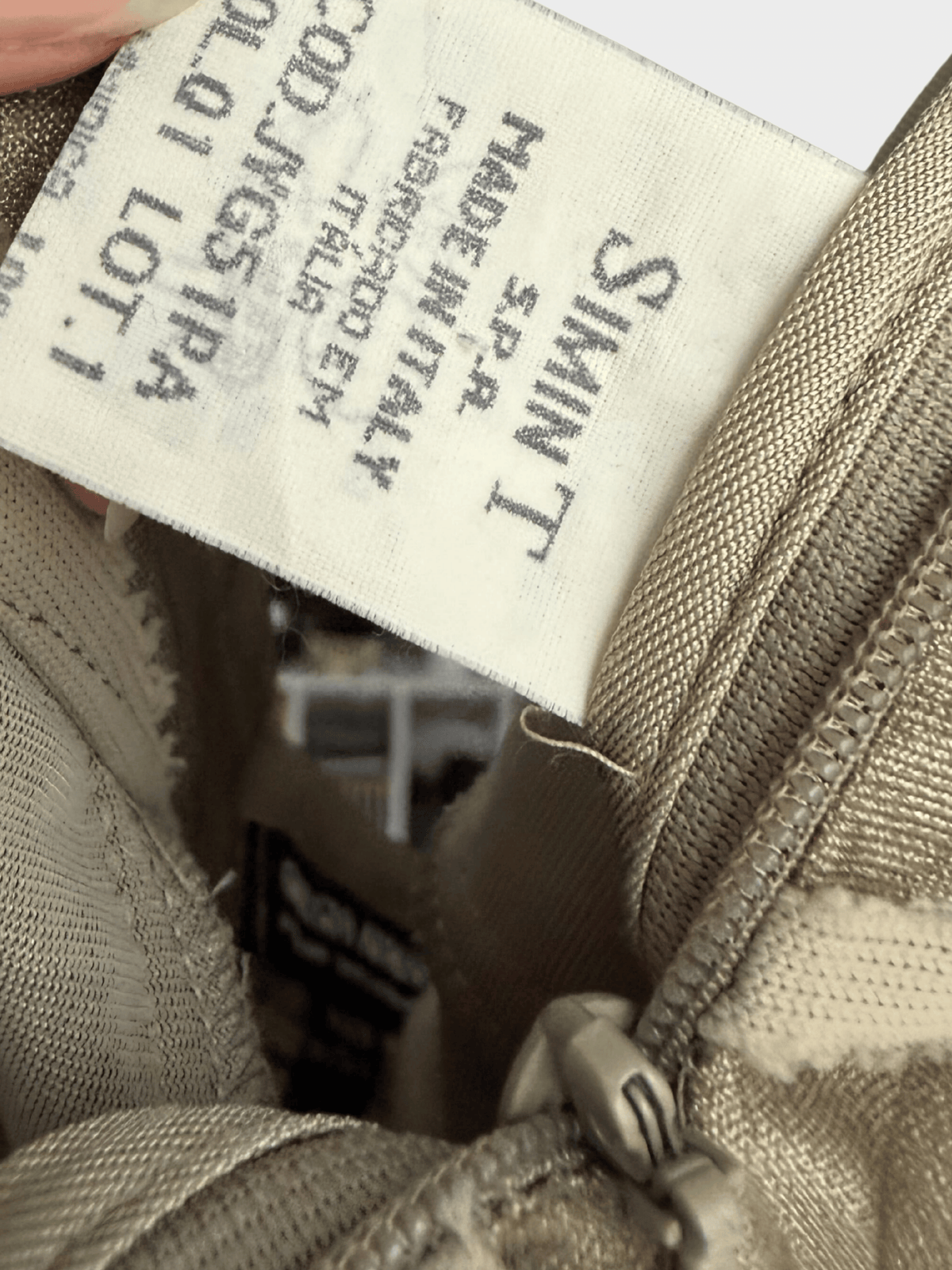 Giorgio Armani SS 1998 Taupe Textured Mesh Set