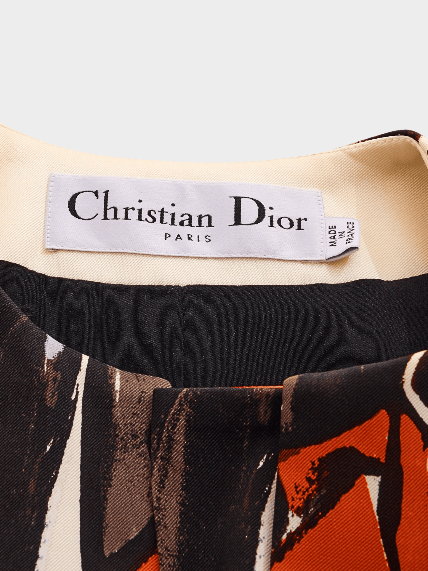 Christian Dior by Raf Simons Cruise 2015 Multicolor Floral Silky Long Top and Bag Set