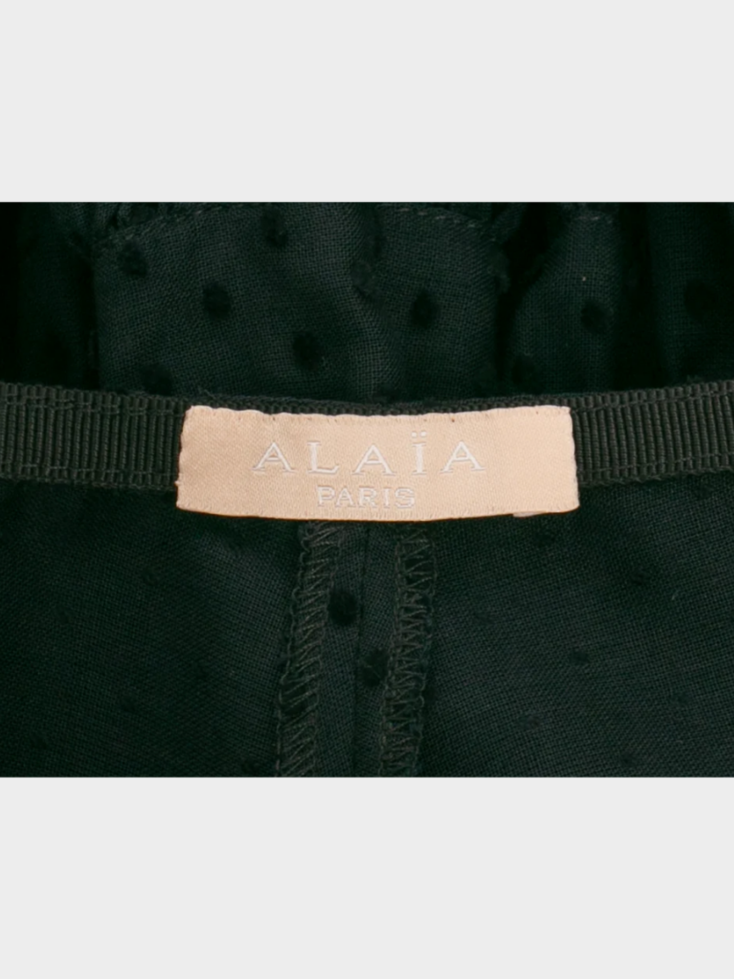 Azzedine Alaïa 1990s Black Cotton Skater Skirt