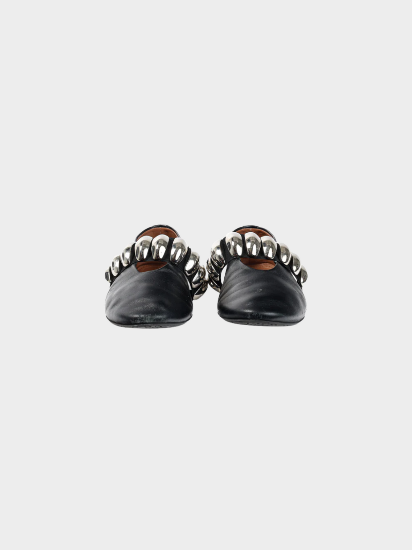 Azzedine Alaïa 2010s Black Noir Lambskin Mary-Jane Ballerina Flats