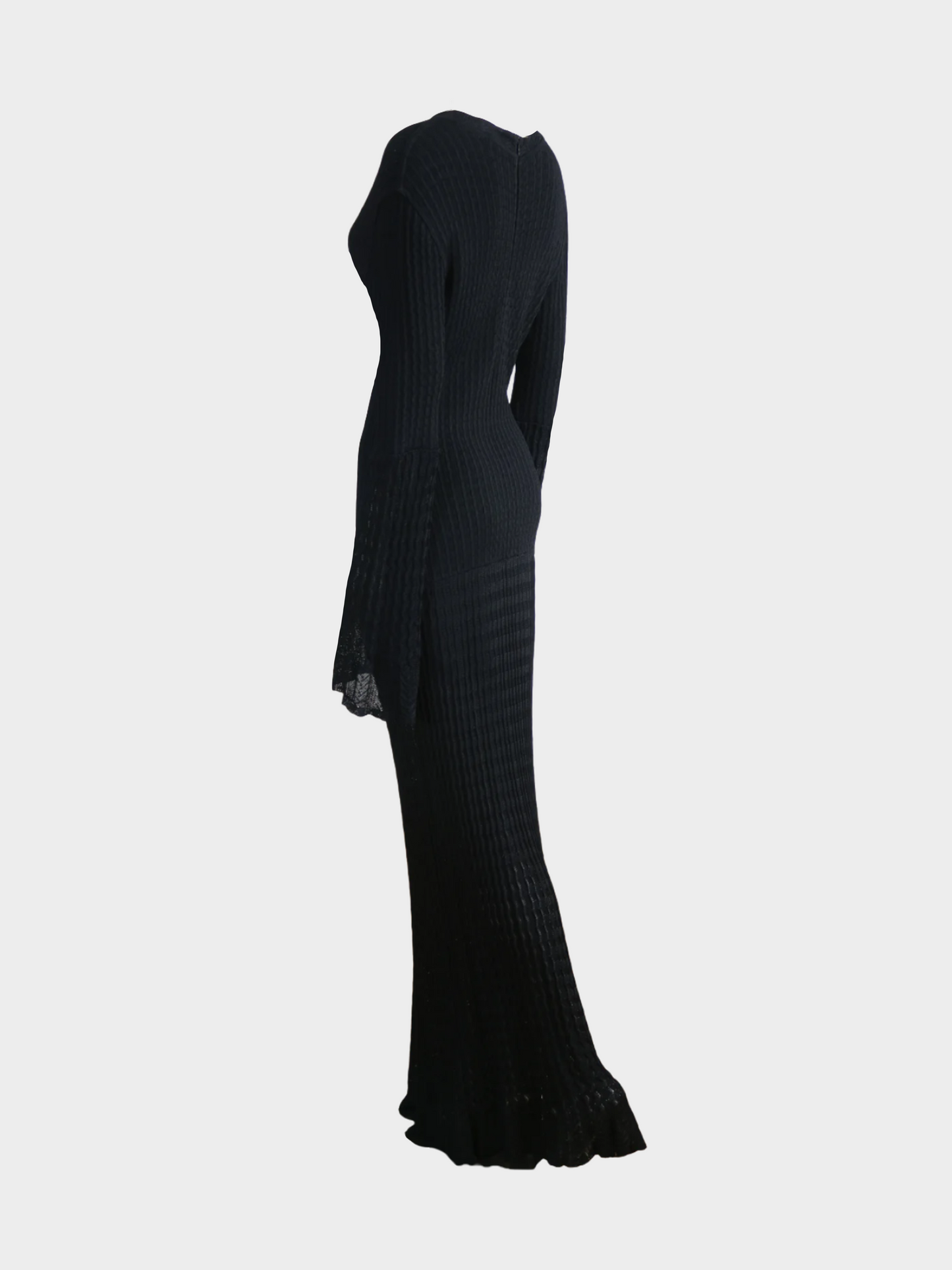 Azzedine Alaïa 1990s Black Maxi Long Sleeve Dress