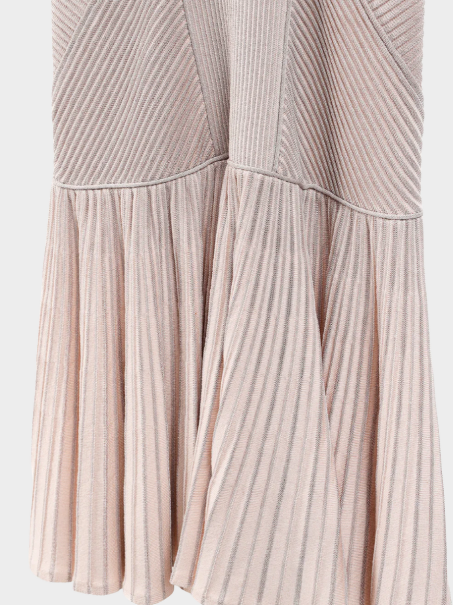 Alexander McQueen 2017 Rose \Metallic Knit Corset Wool-Blend Mini Dress