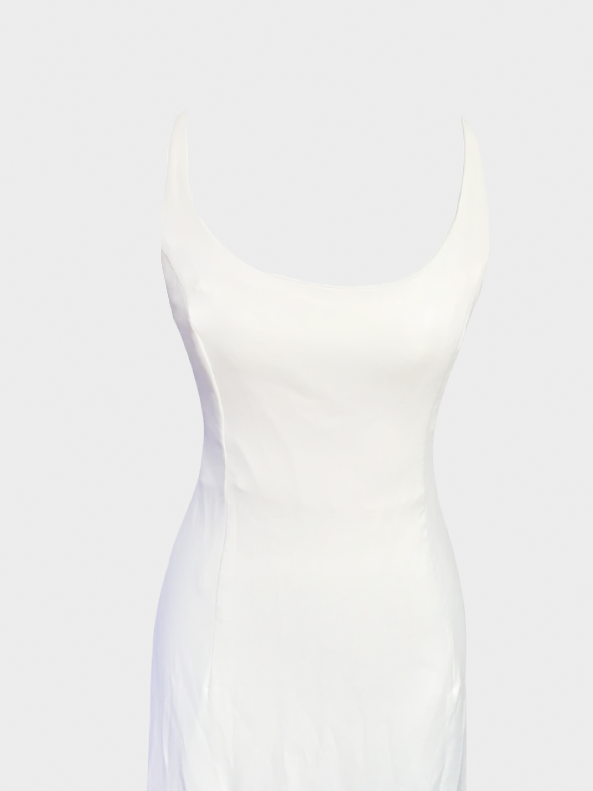 Giorgio Armani SS 1997 Runway Silk Ivory Evening Gown