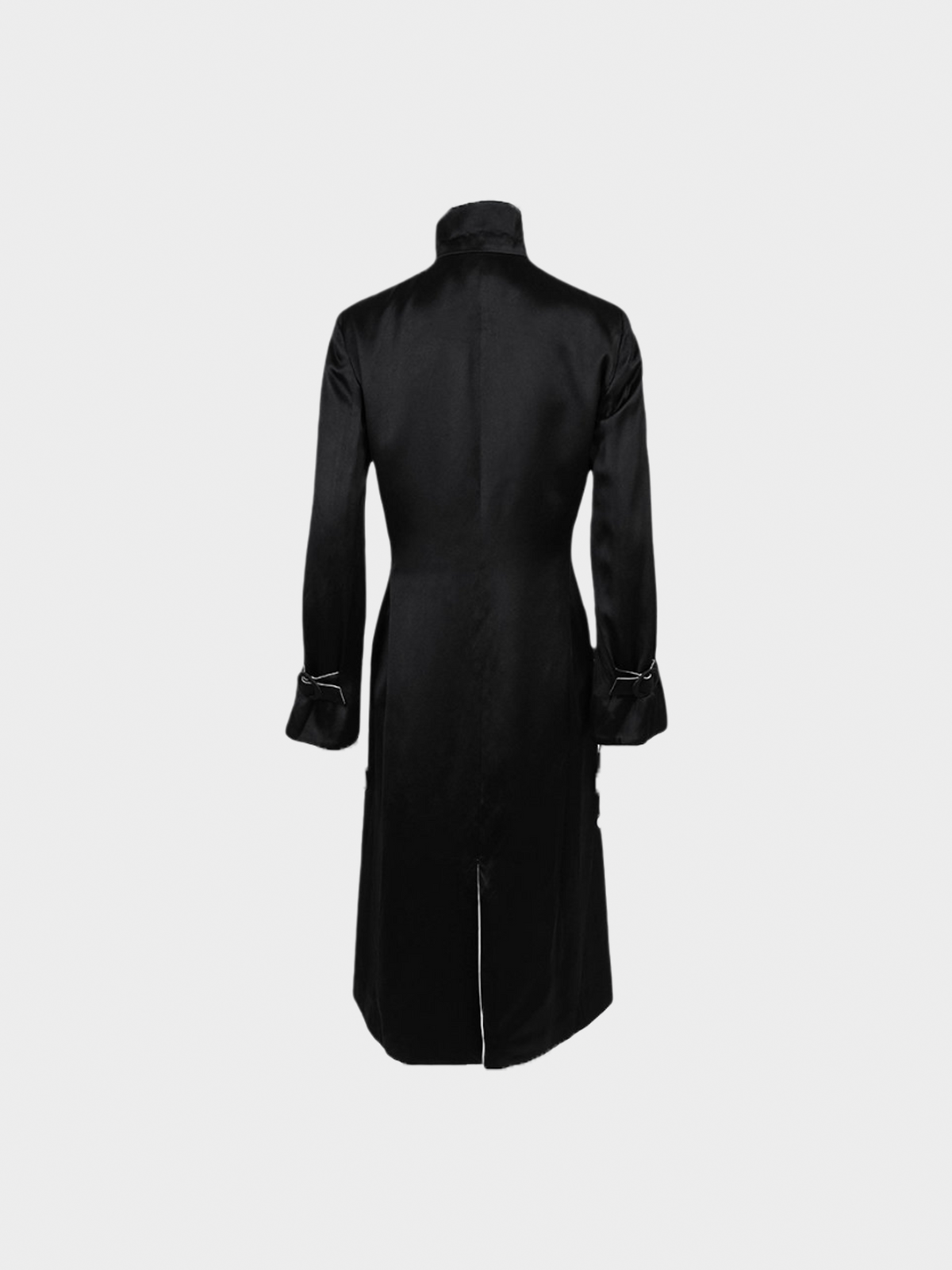 Giorgio Armani FW 2000 Runway Black Silk Coat