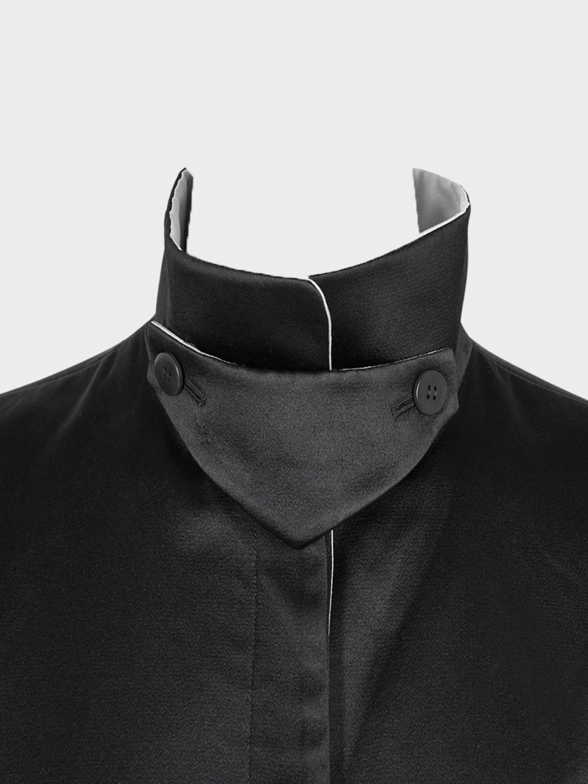 Giorgio Armani FW 2000 Runway Black Silk Coat