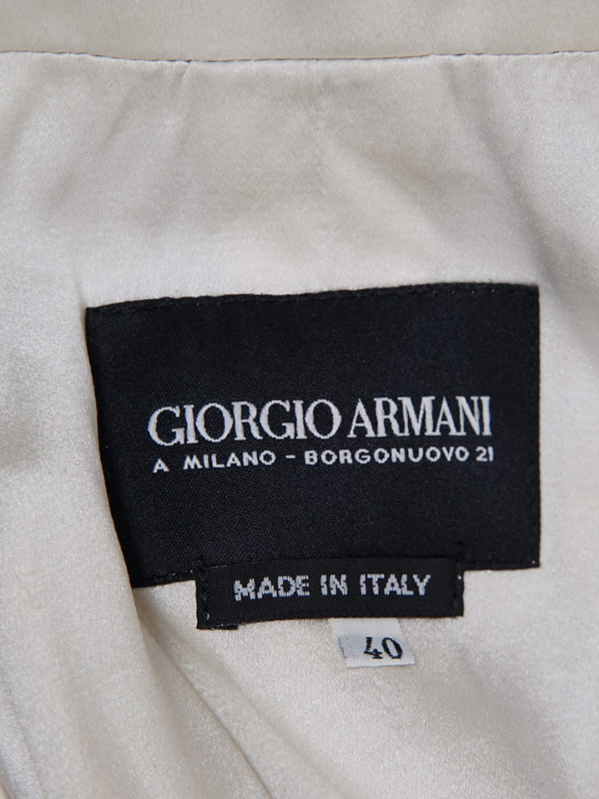 Giorgio Armani FW 2000 Runway Black Silk Coat