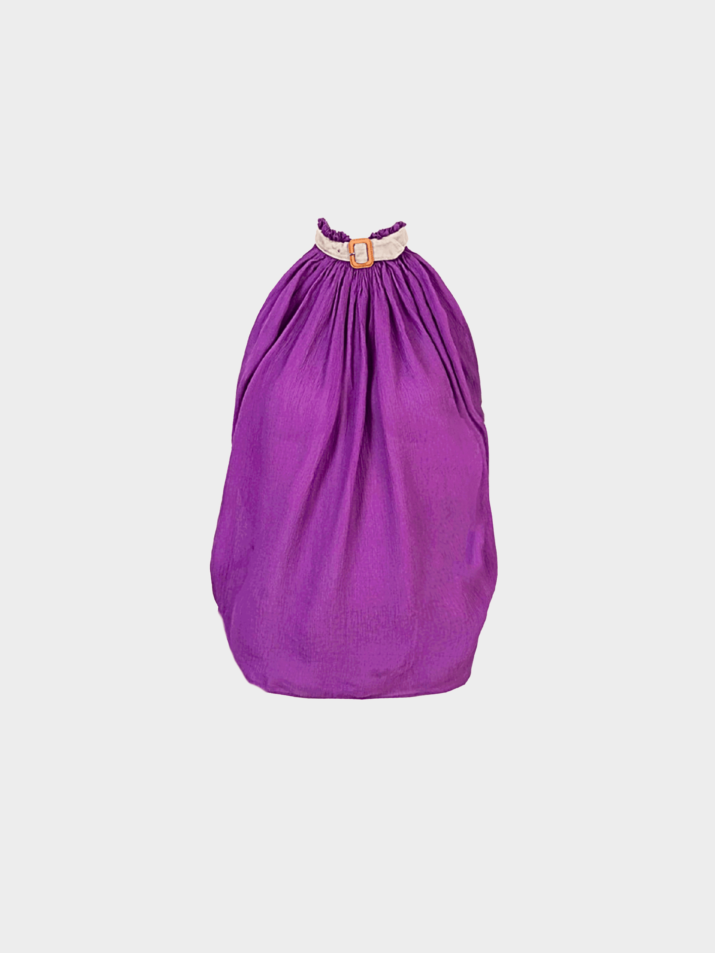 Miu Miu FW 2002 Purple Silk Halter Neck Top