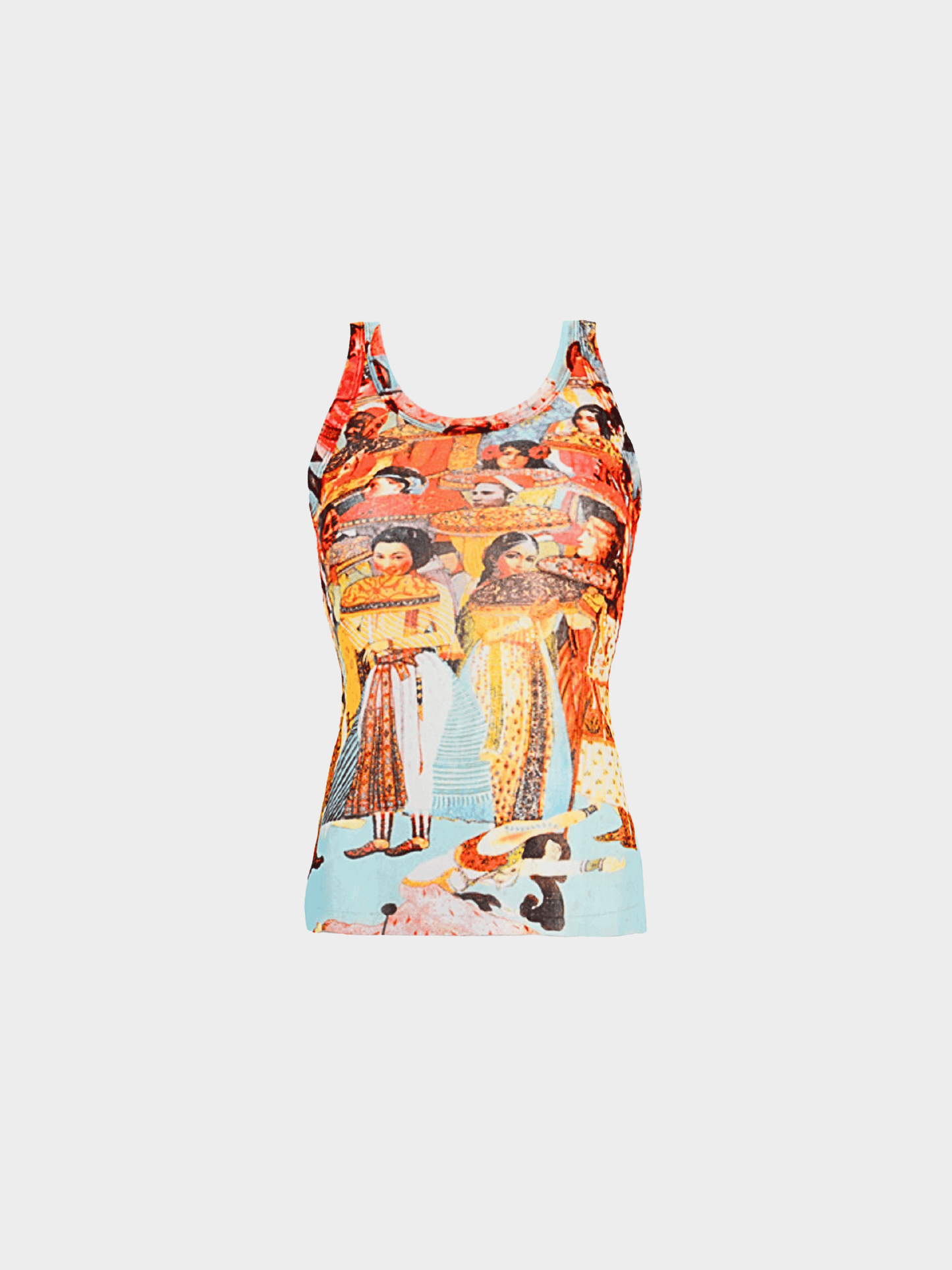 Jean Paul Gaultier SS 2003 Multicoloured Graphic Print Tank Top
