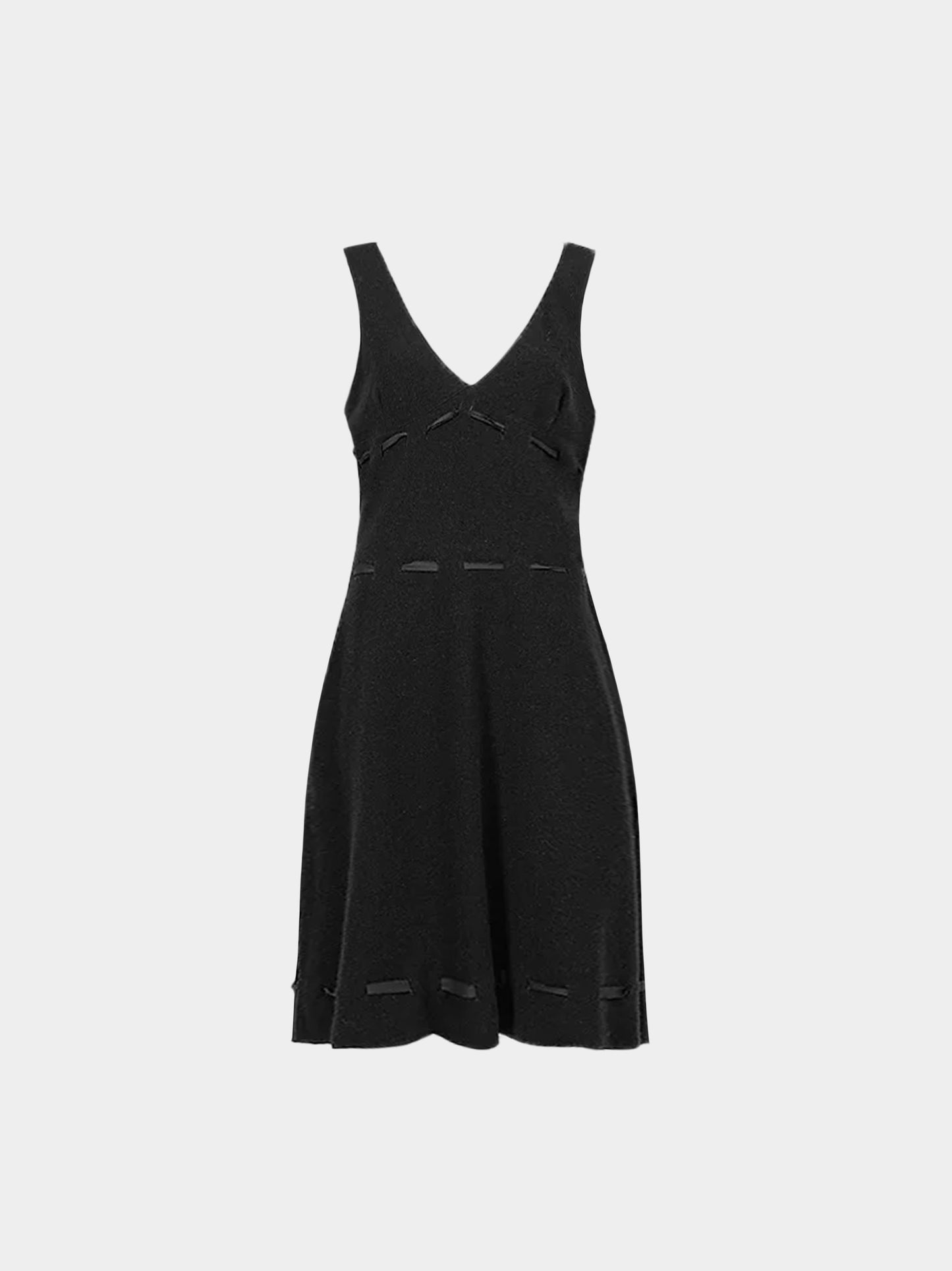 Miu Miu FW 1999 Black Virgin Wool Blend Dress